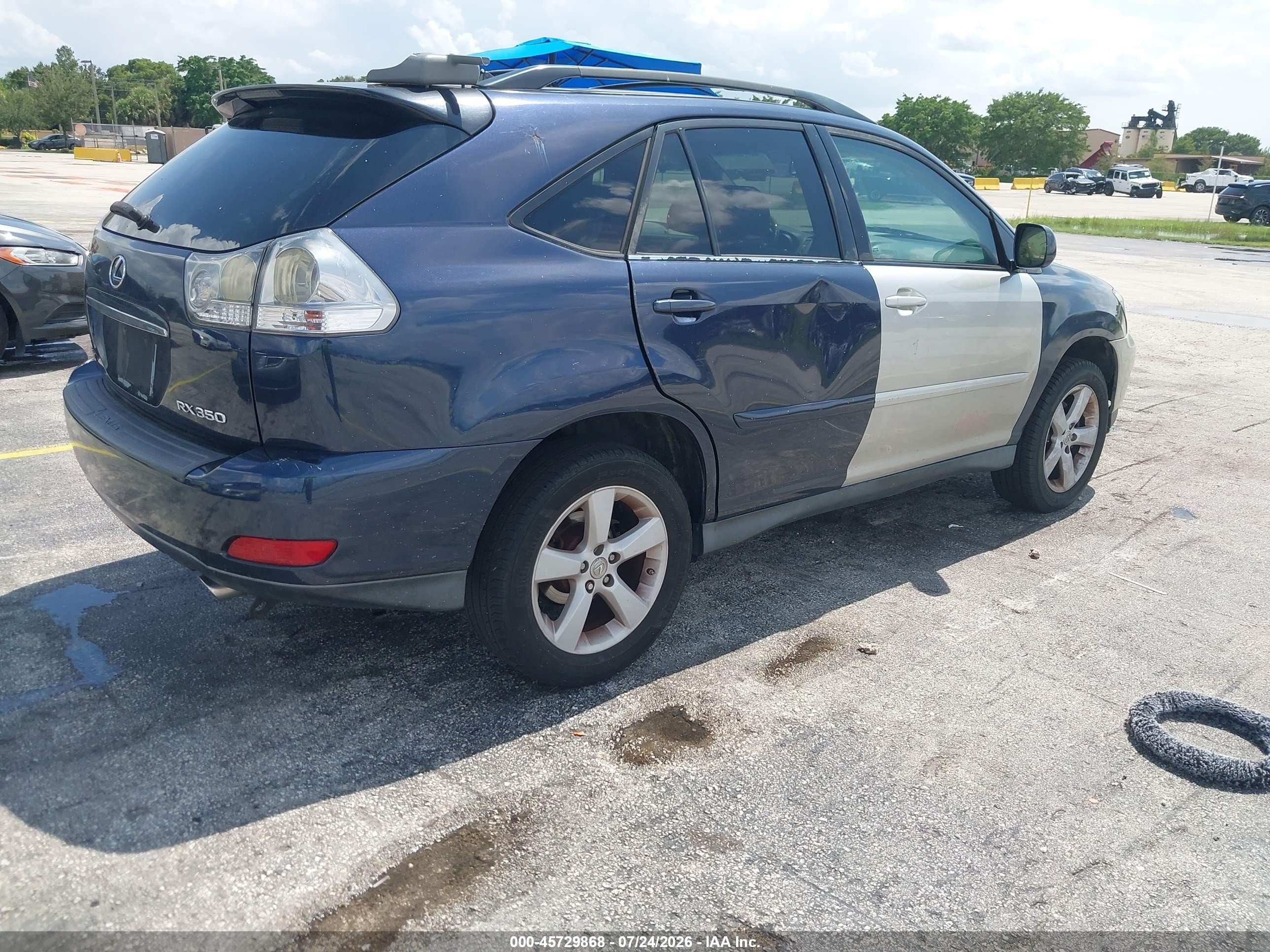 2007 Lexus Rx 350   Dark Blue vin: 2T2GK31U57C005329