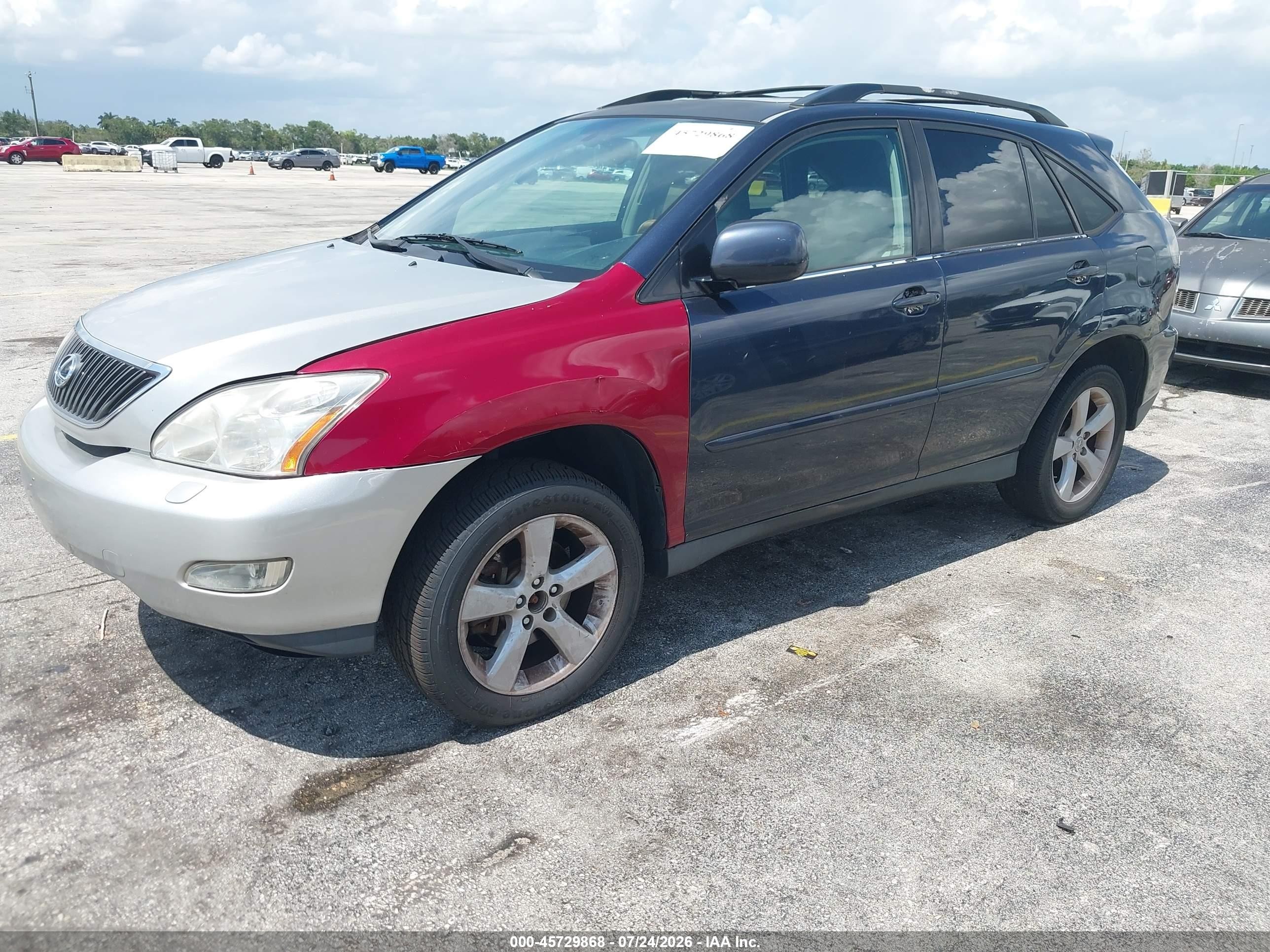 2007 Lexus Rx 350   Dark Blue vin: 2T2GK31U57C005329
