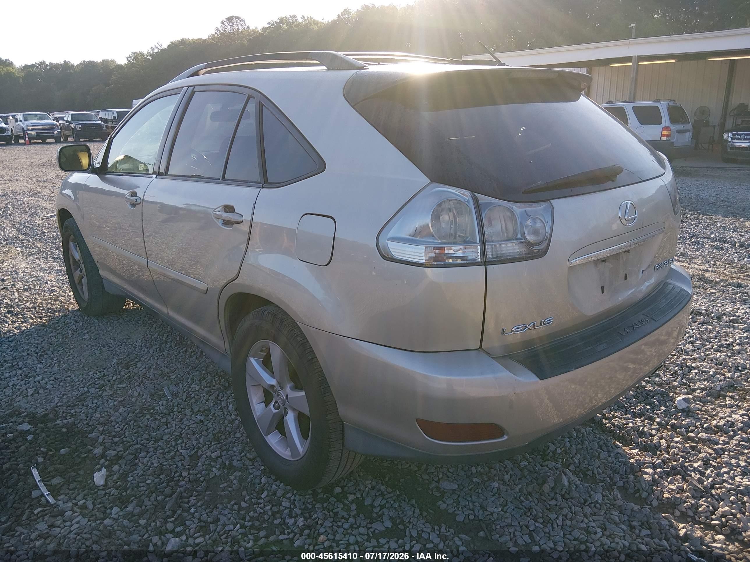 2007 Lexus Rx 350   Champagne vin: 2T2GK31U57C016749