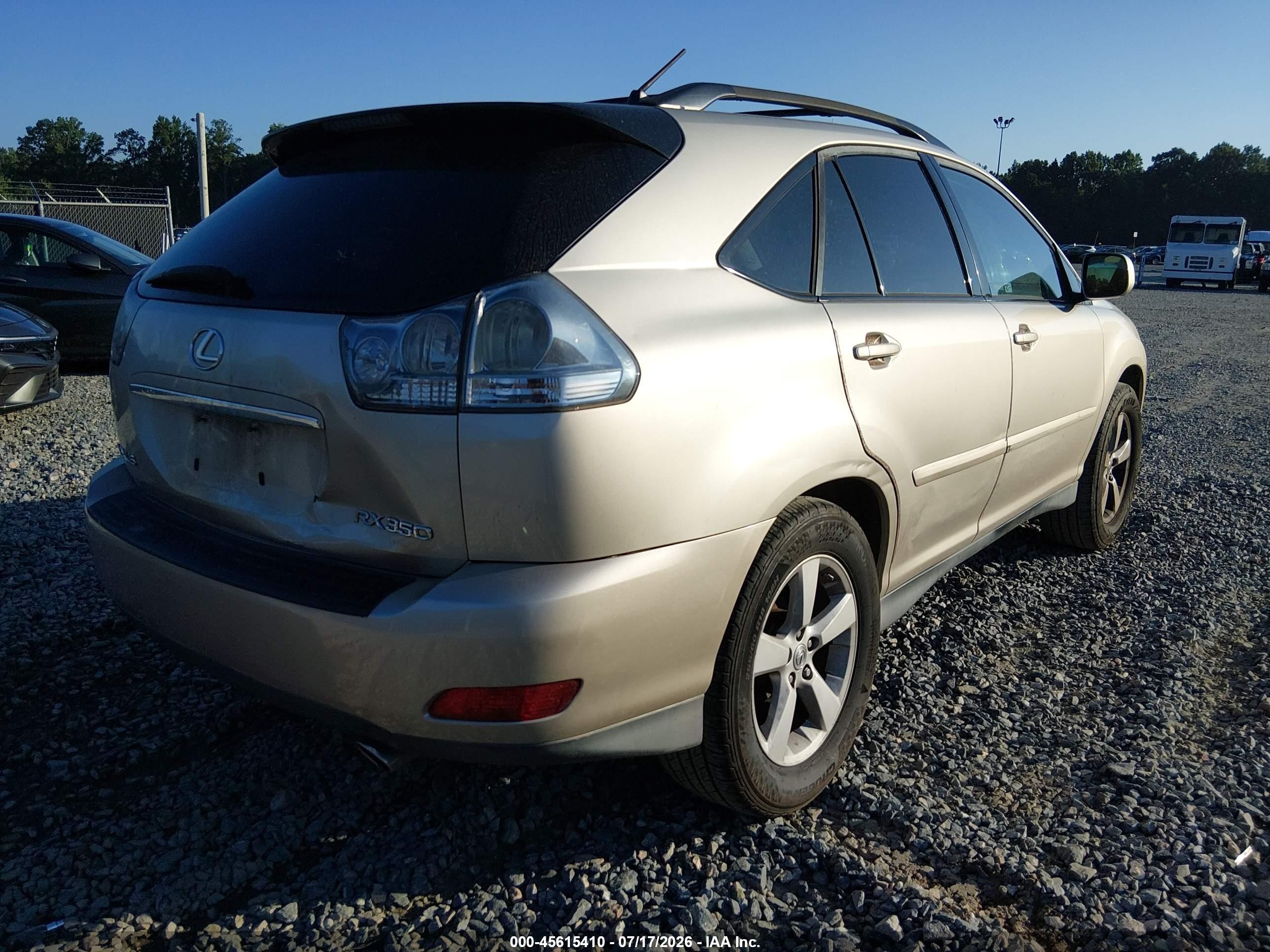 2007 Lexus Rx 350   Champagne vin: 2T2GK31U57C016749