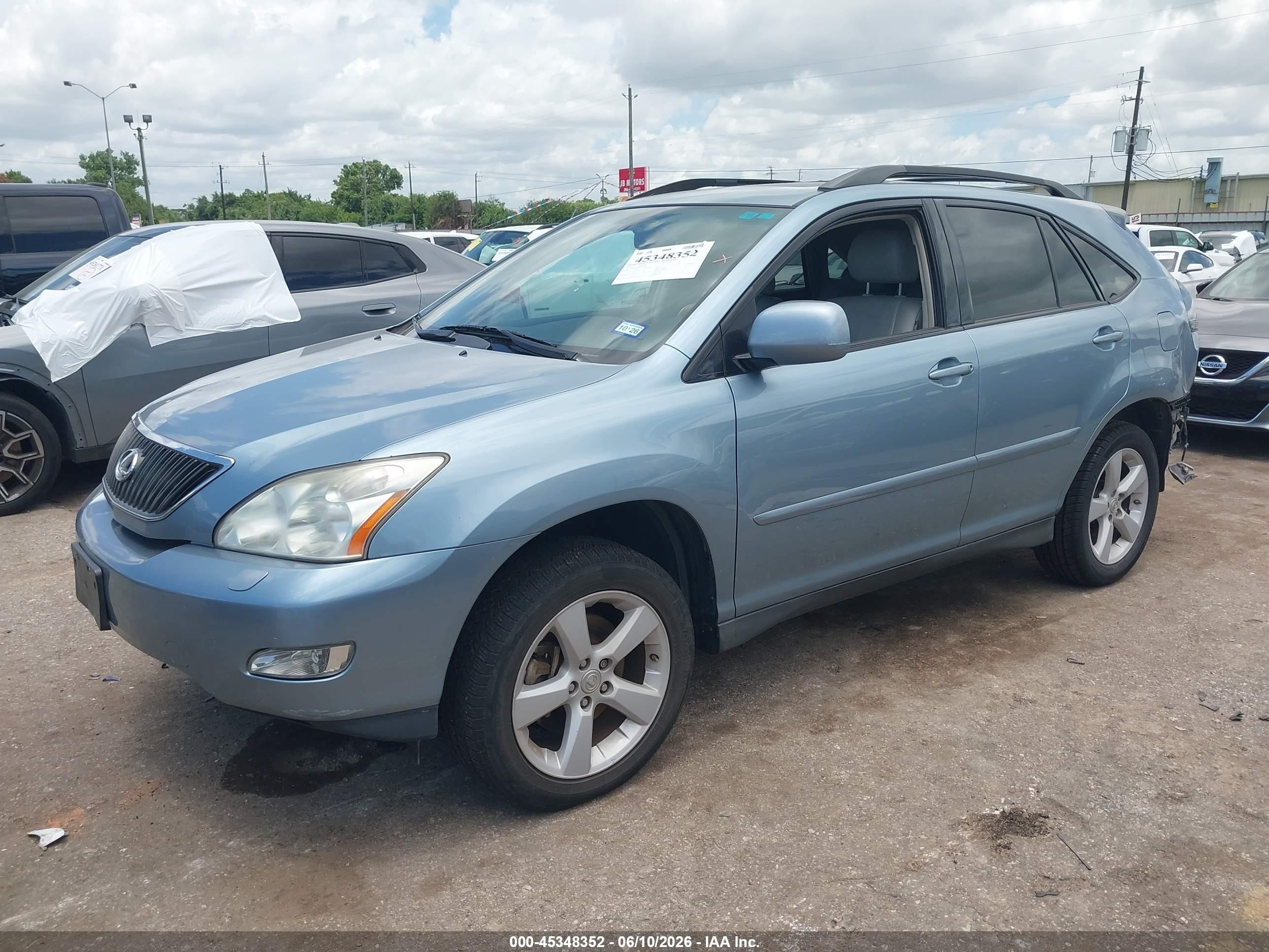 2007 Lexus Rx 350   Light Blue vin: 2T2GK31U57C019960