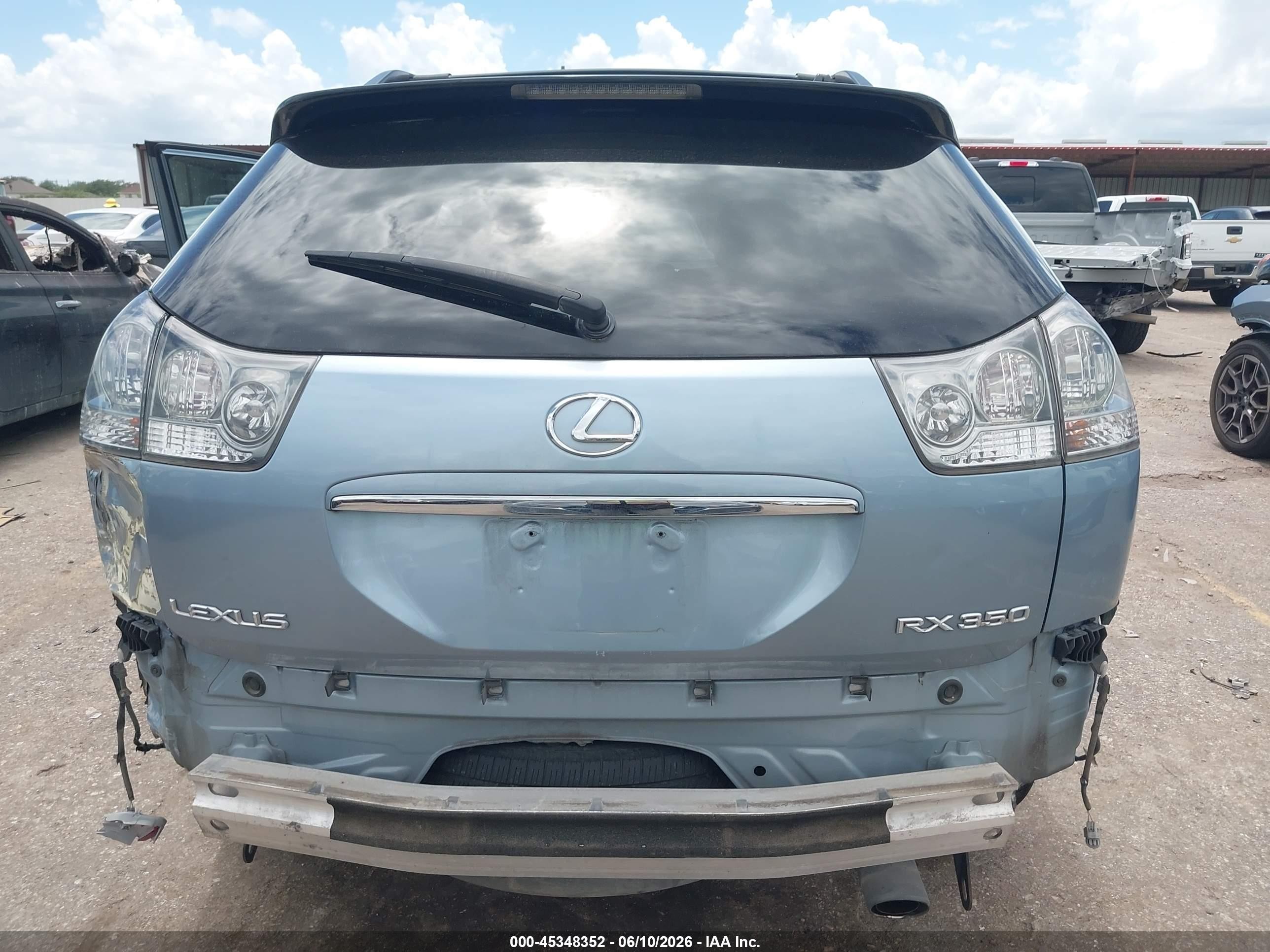 2007 Lexus Rx 350   Light Blue vin: 2T2GK31U57C019960
