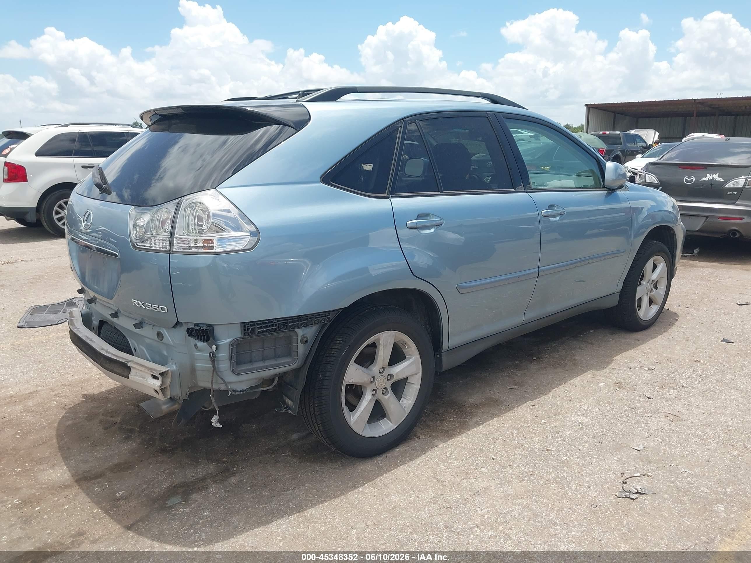 2007 Lexus Rx 350   Light Blue vin: 2T2GK31U57C019960