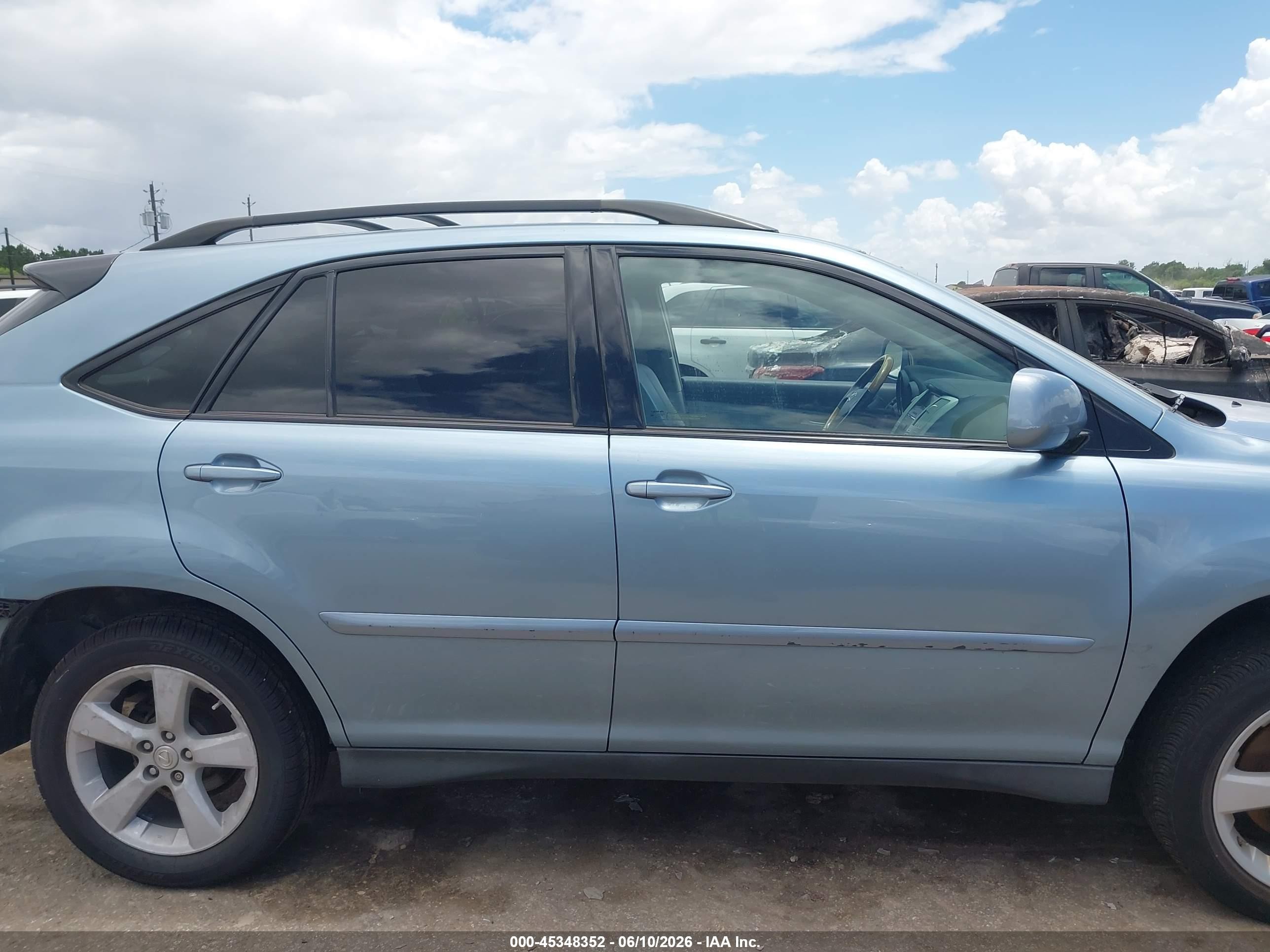 2007 Lexus Rx 350   Light Blue vin: 2T2GK31U57C019960