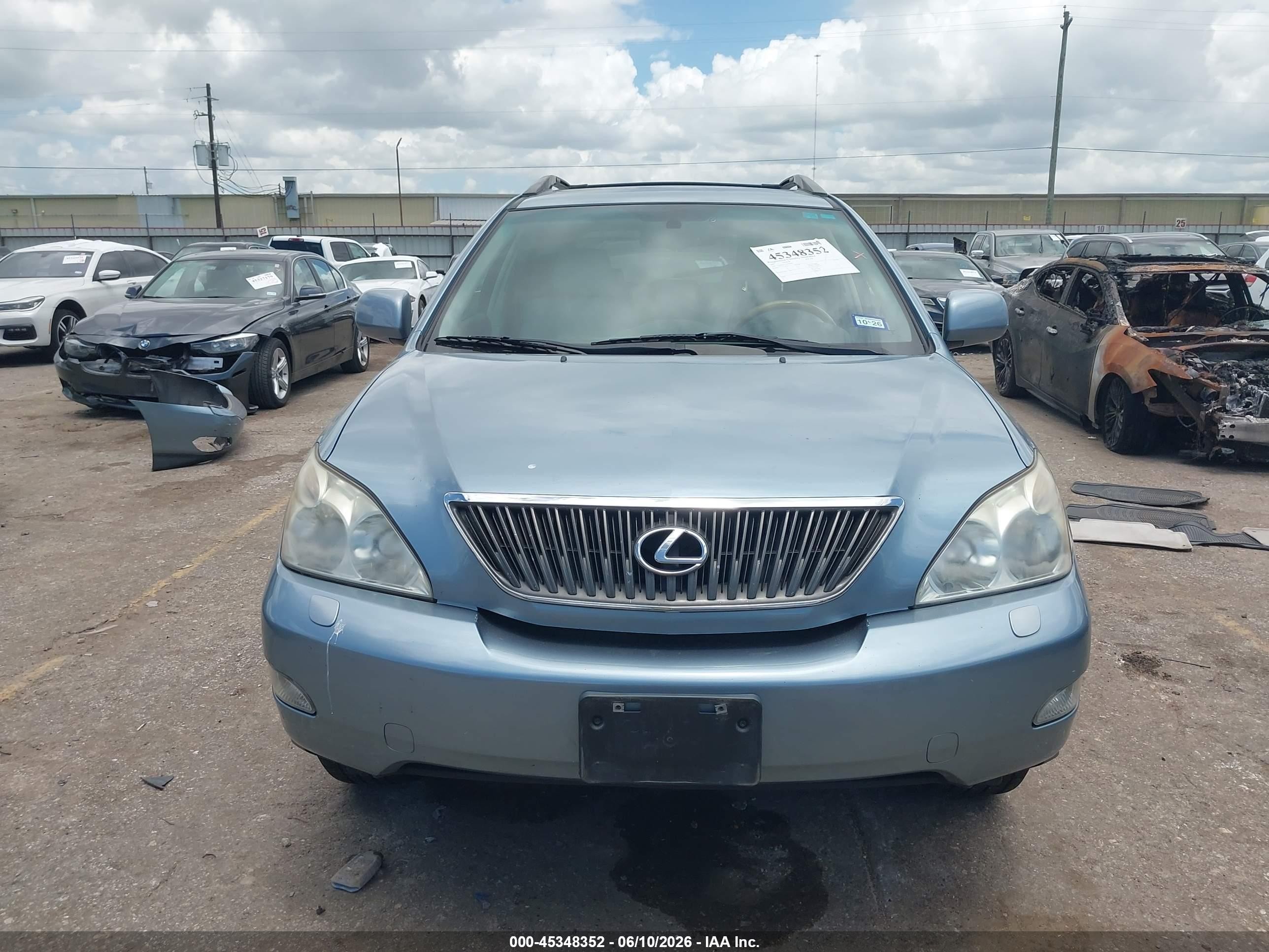 2007 Lexus Rx 350   Light Blue vin: 2T2GK31U57C019960