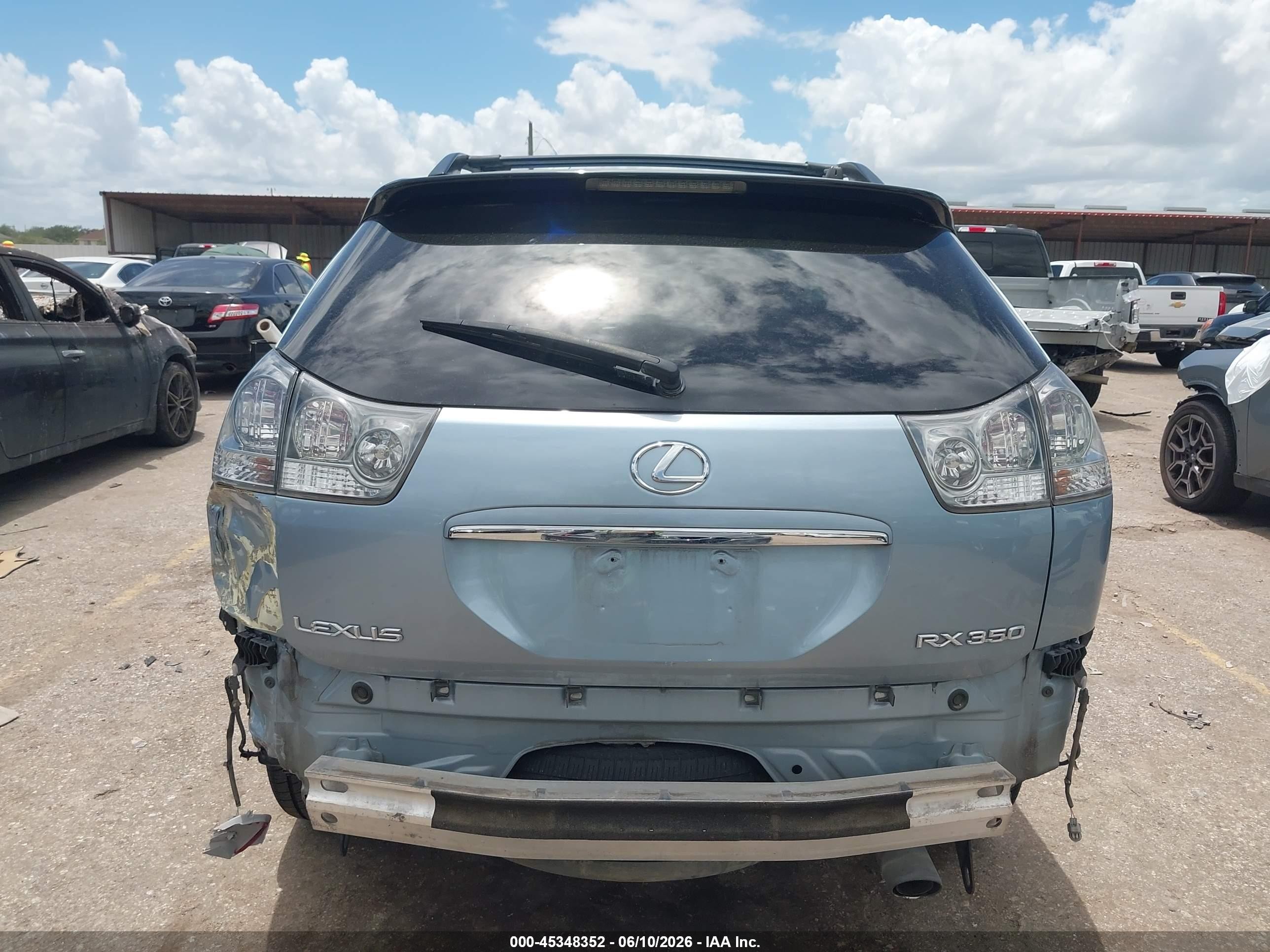 2007 Lexus Rx 350   Light Blue vin: 2T2GK31U57C019960