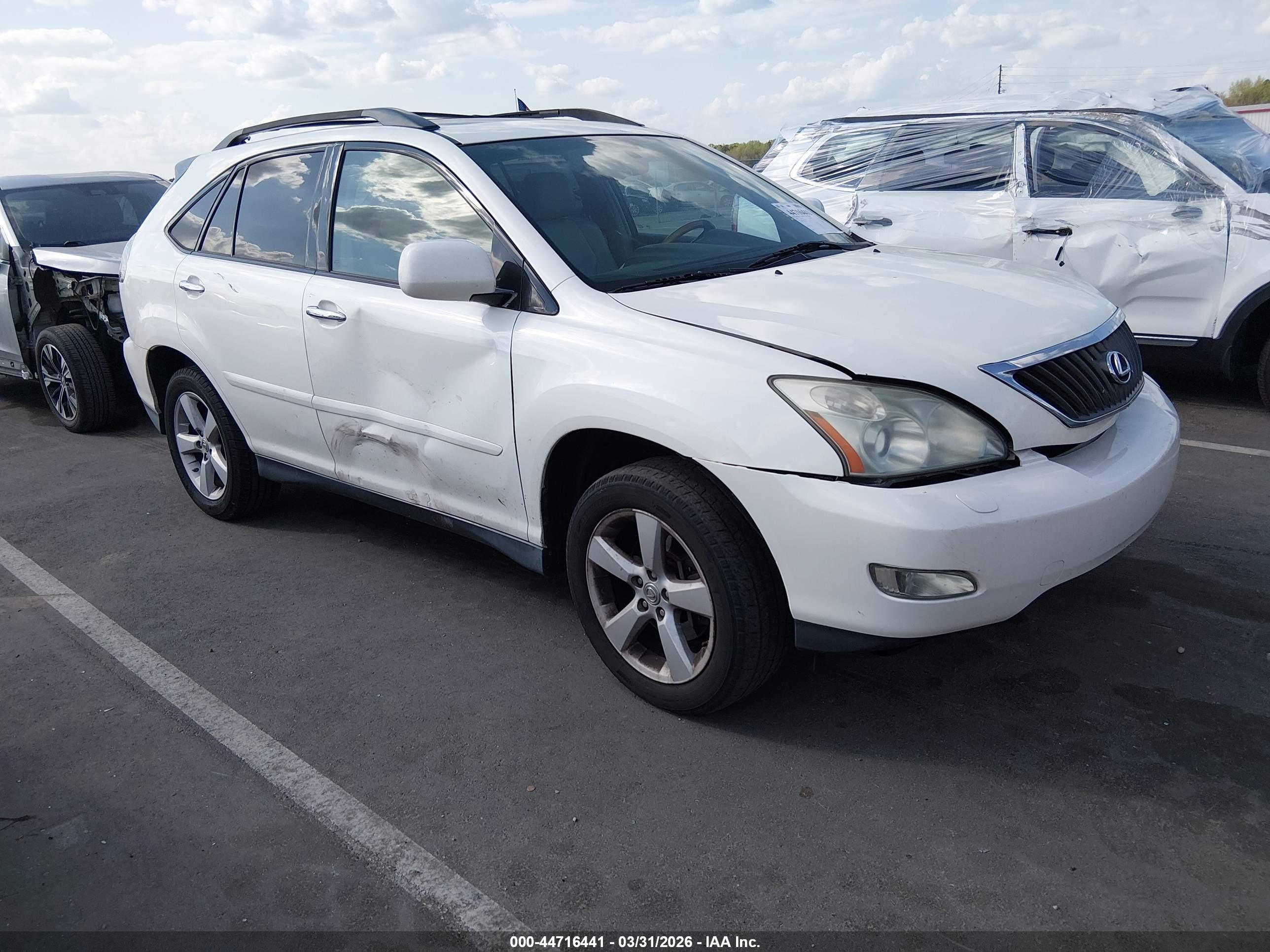 2008 Lexus Rx 350   White vin: 2T2GK31U58C042267