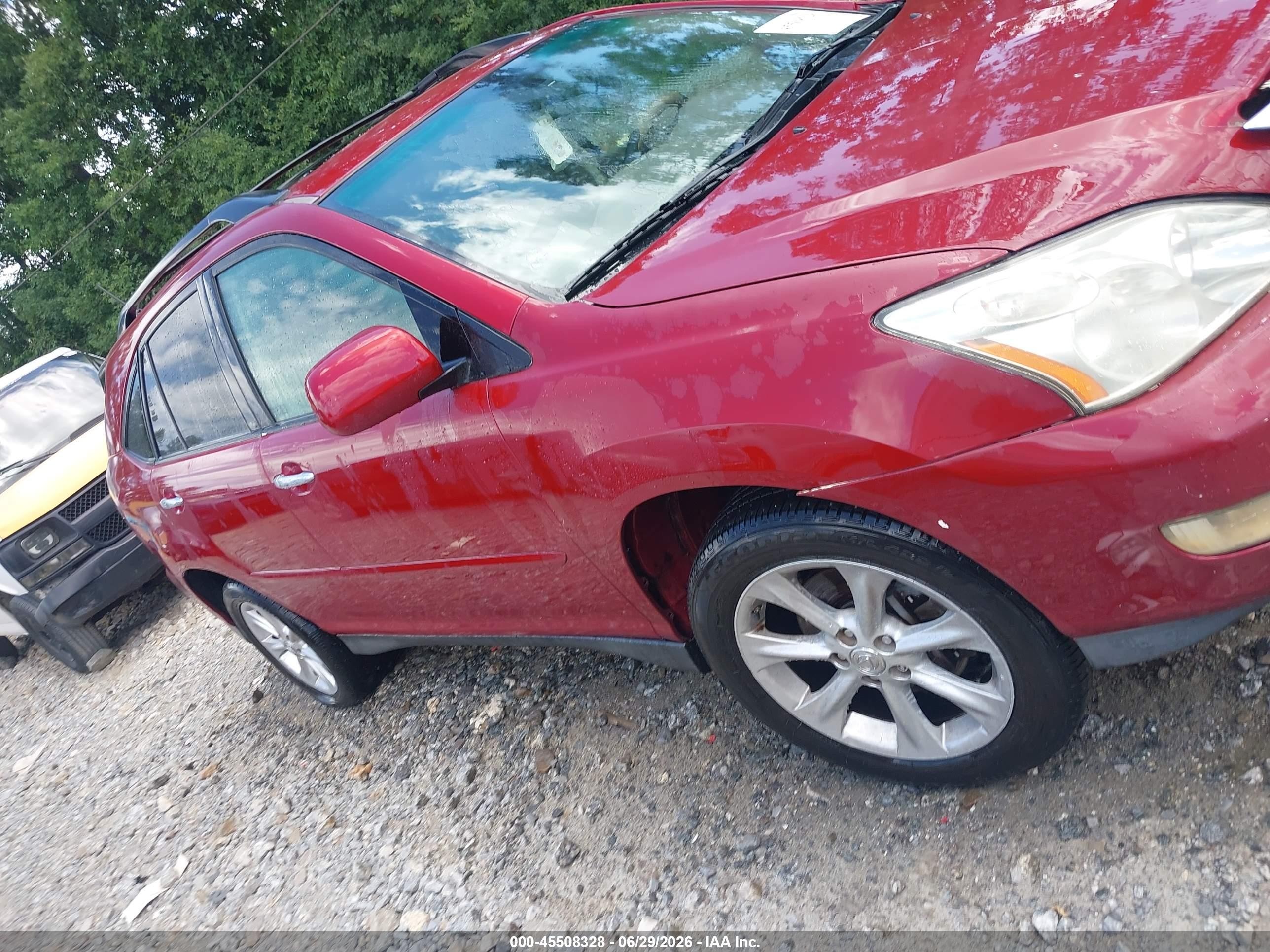 2009 Lexus Rx 350   Red vin: 2T2GK31U59C062858