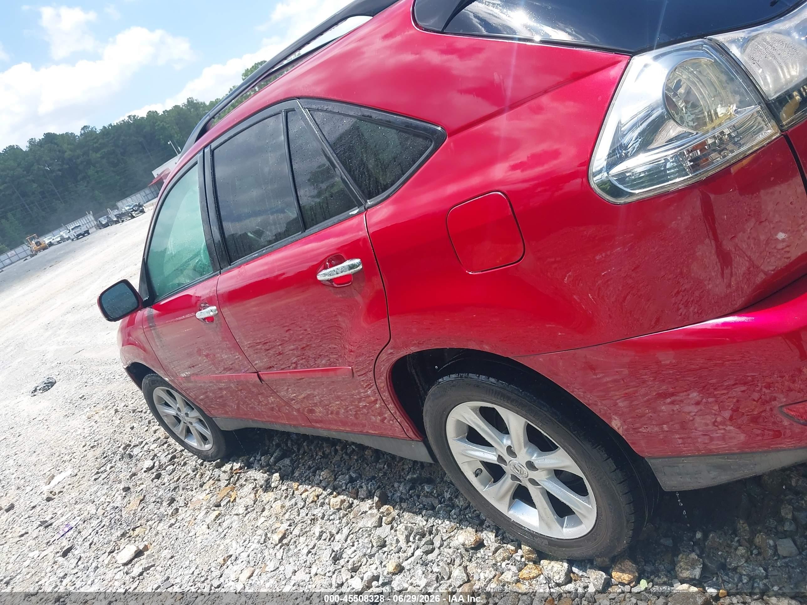 2009 Lexus Rx 350   Red vin: 2T2GK31U59C062858
