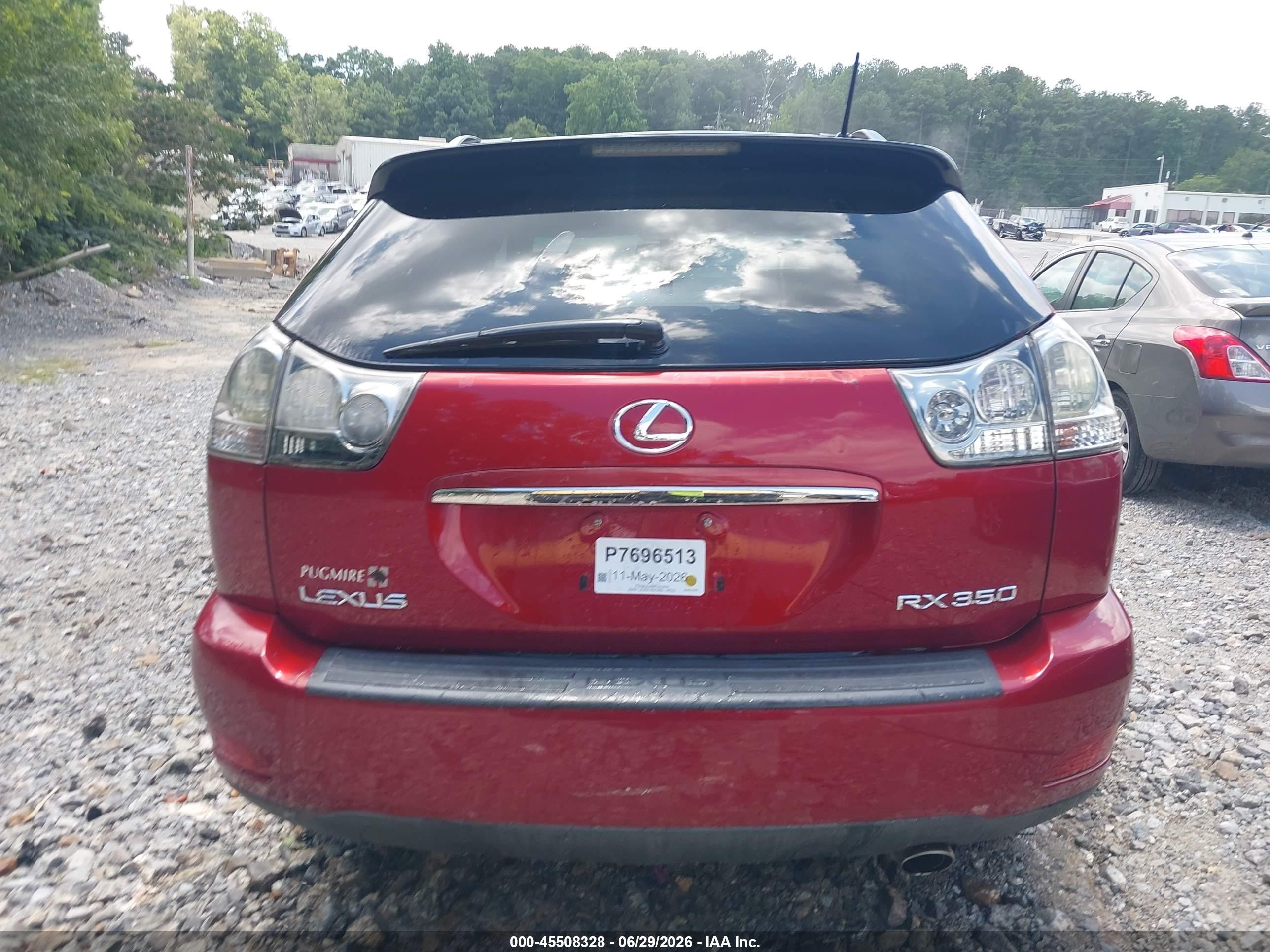2009 Lexus Rx 350   Red vin: 2T2GK31U59C062858