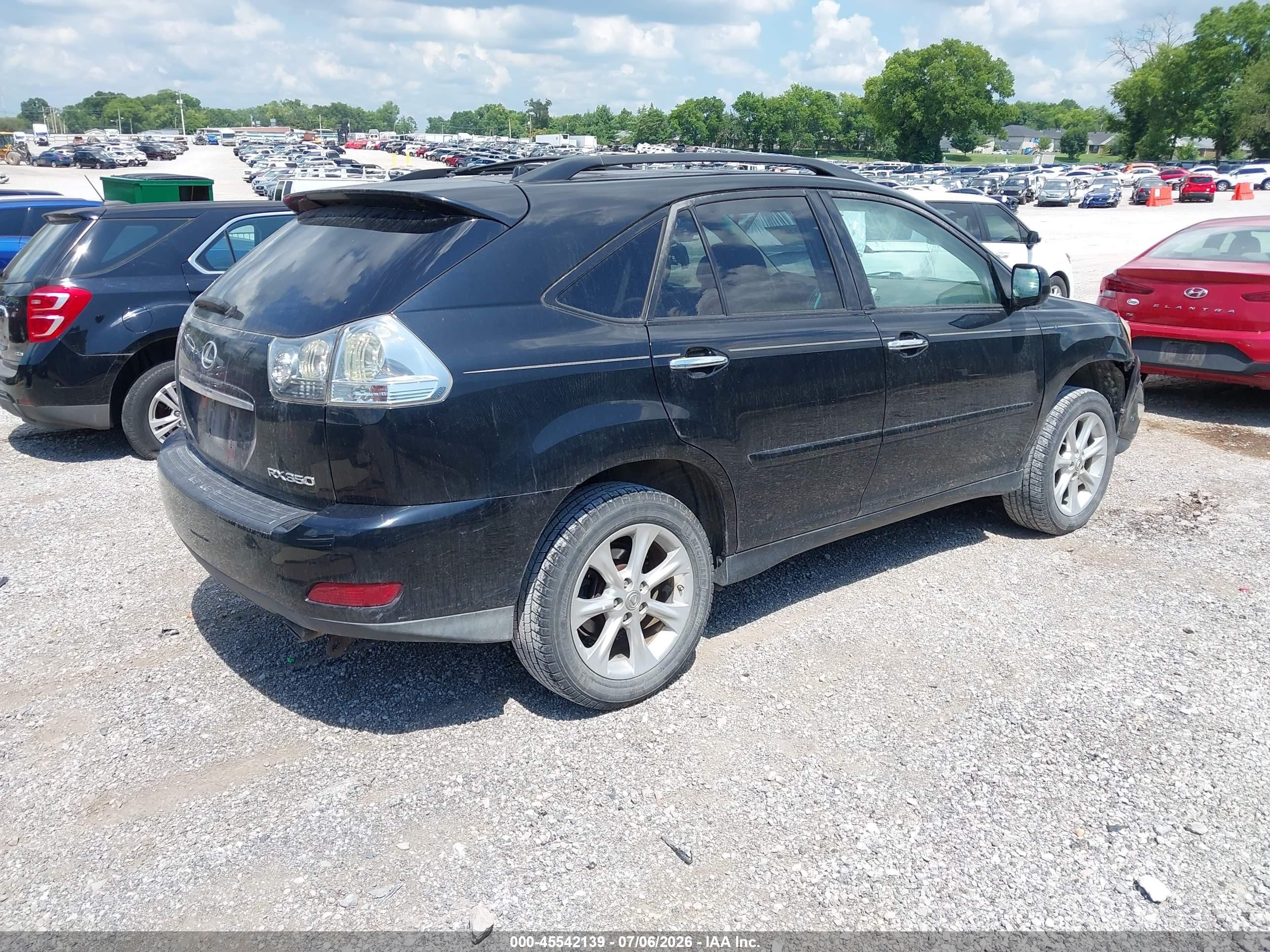 2009 Lexus Rx 350 Black vin: 2T2GK31U59C063735