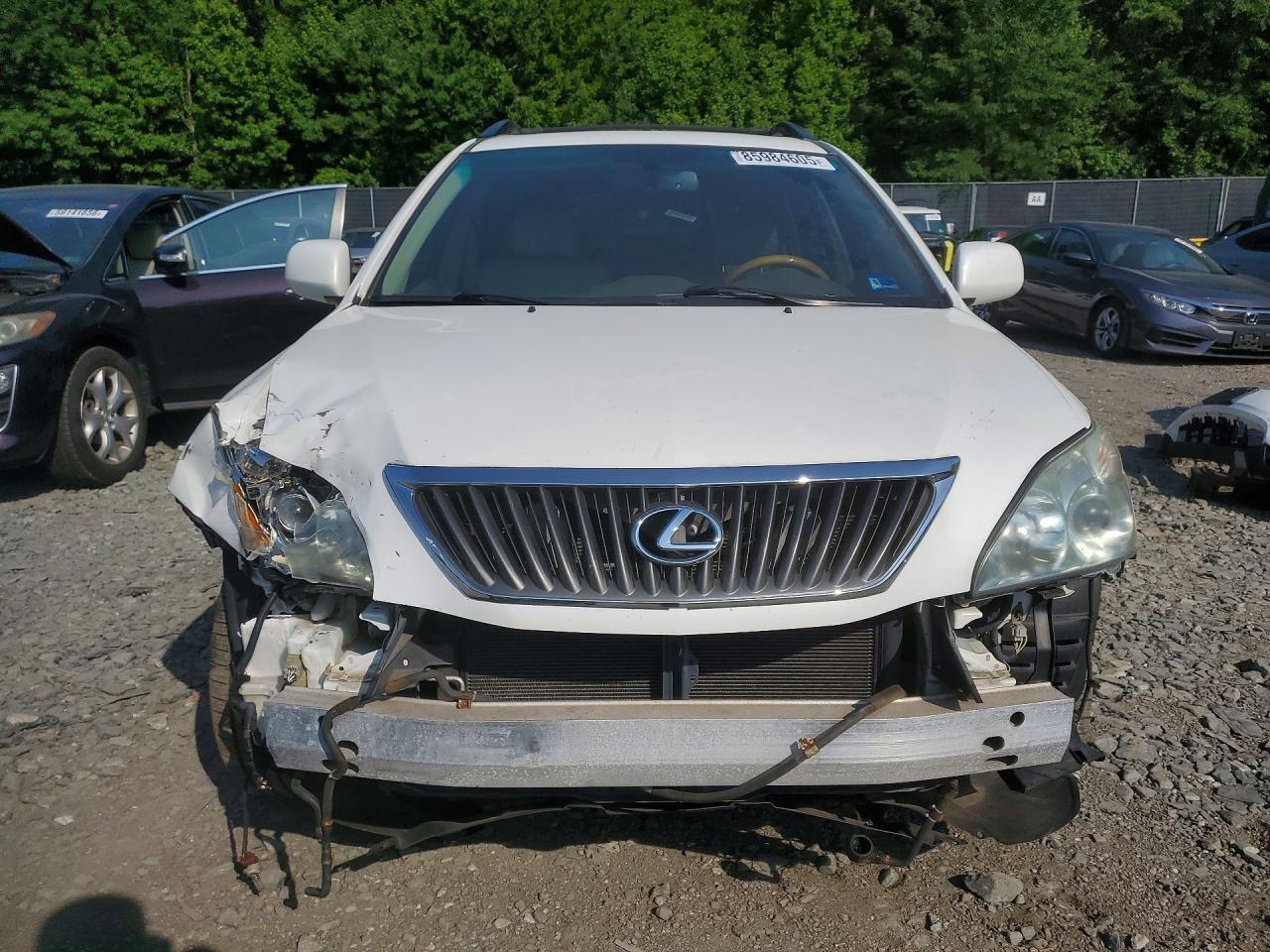 2009 Lexus Rx 350 White vin: 2T2GK31U59C067459