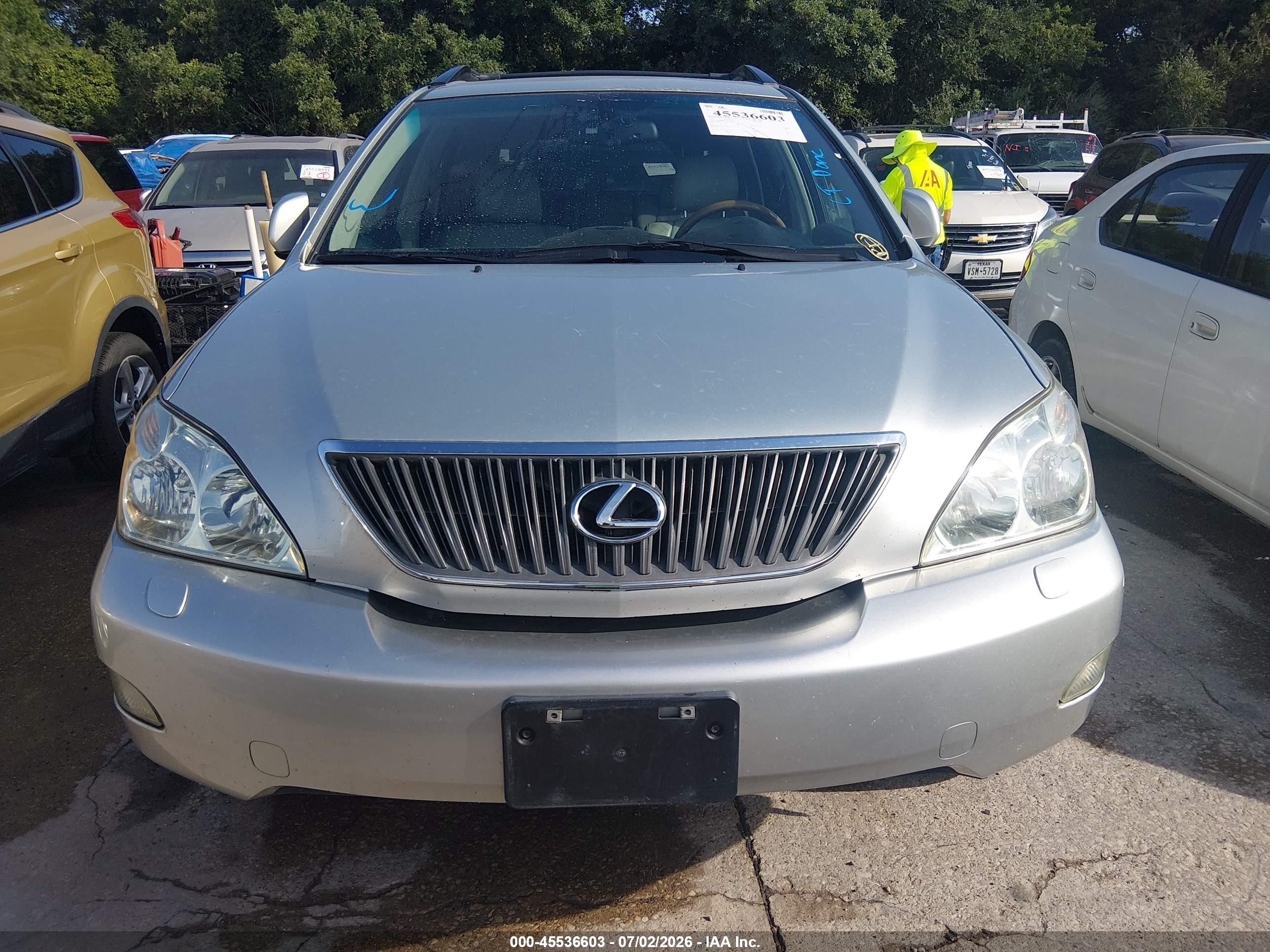 2007 Lexus Rx 350   Silver vin: 2T2GK31U67C005923