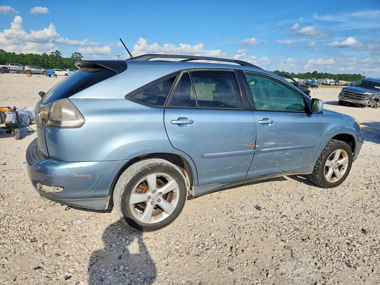 2007 Lexus Rx 350 Blue vin: 2T2GK31U67C010023
