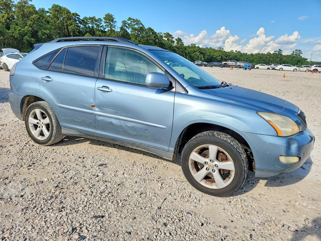 2007 Lexus Rx 350 Blue vin: 2T2GK31U67C010023