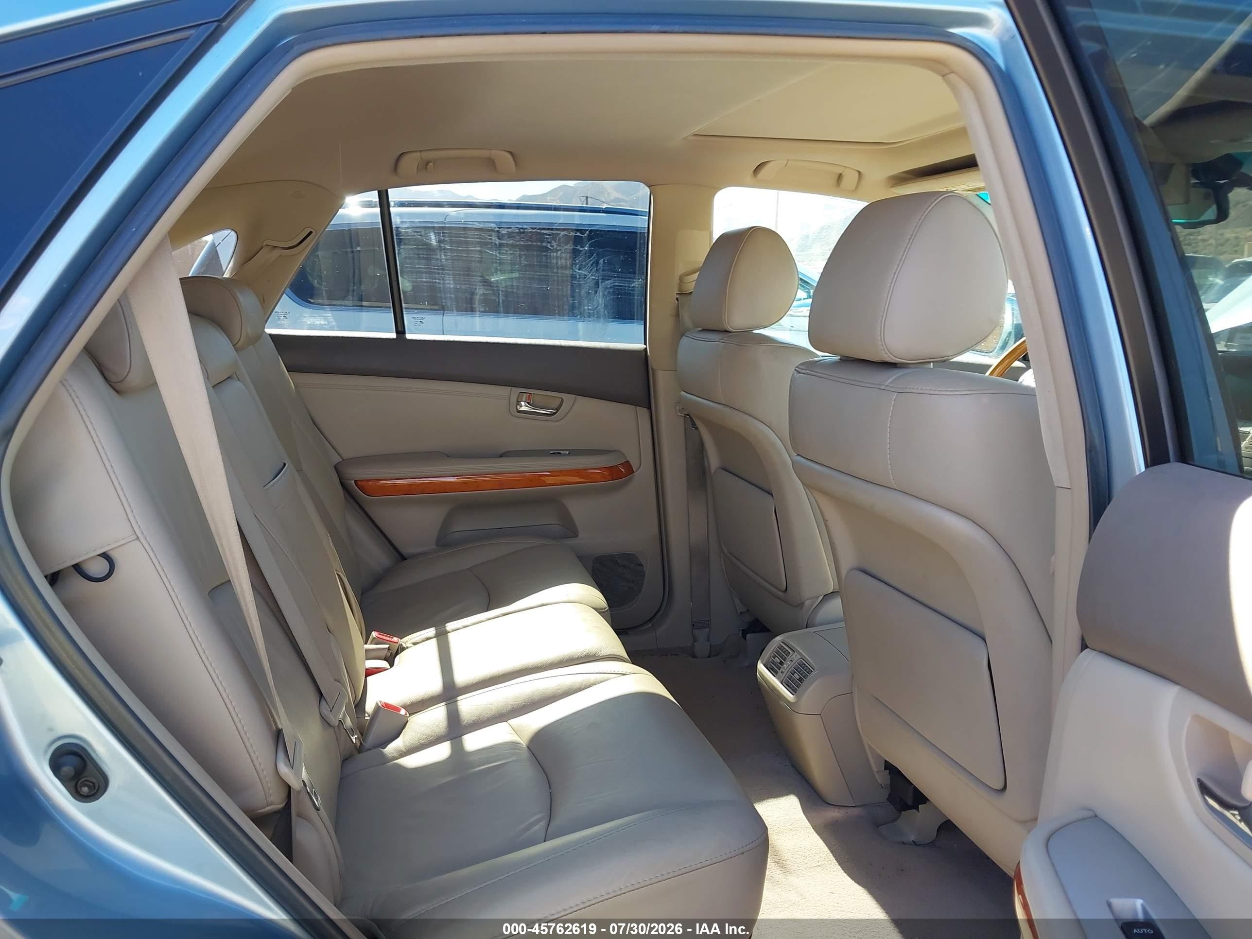 2007 Lexus Rx 350   Blue vin: 2T2GK31U67C015075