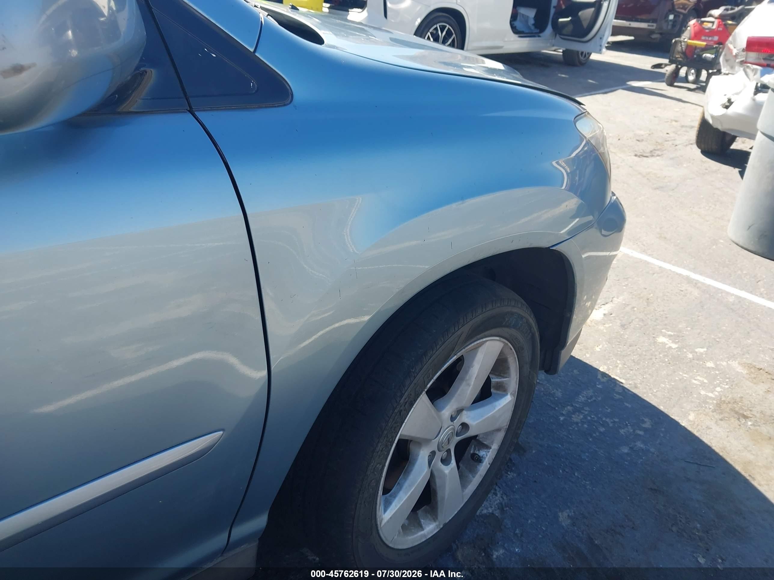 2007 Lexus Rx 350   Blue vin: 2T2GK31U67C015075