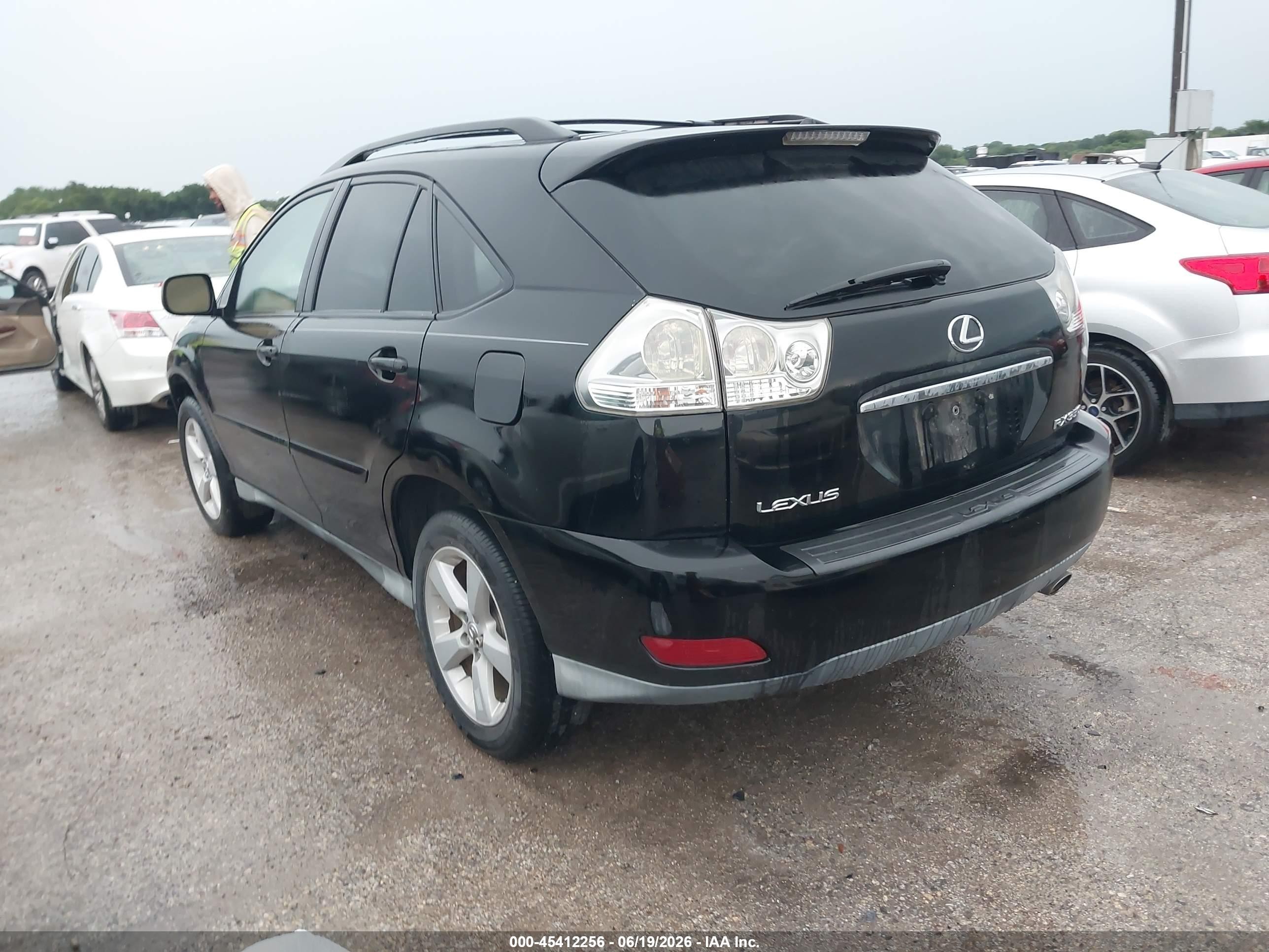 2007 Lexus Rx 350   Black vin: 2T2GK31U67C017229
