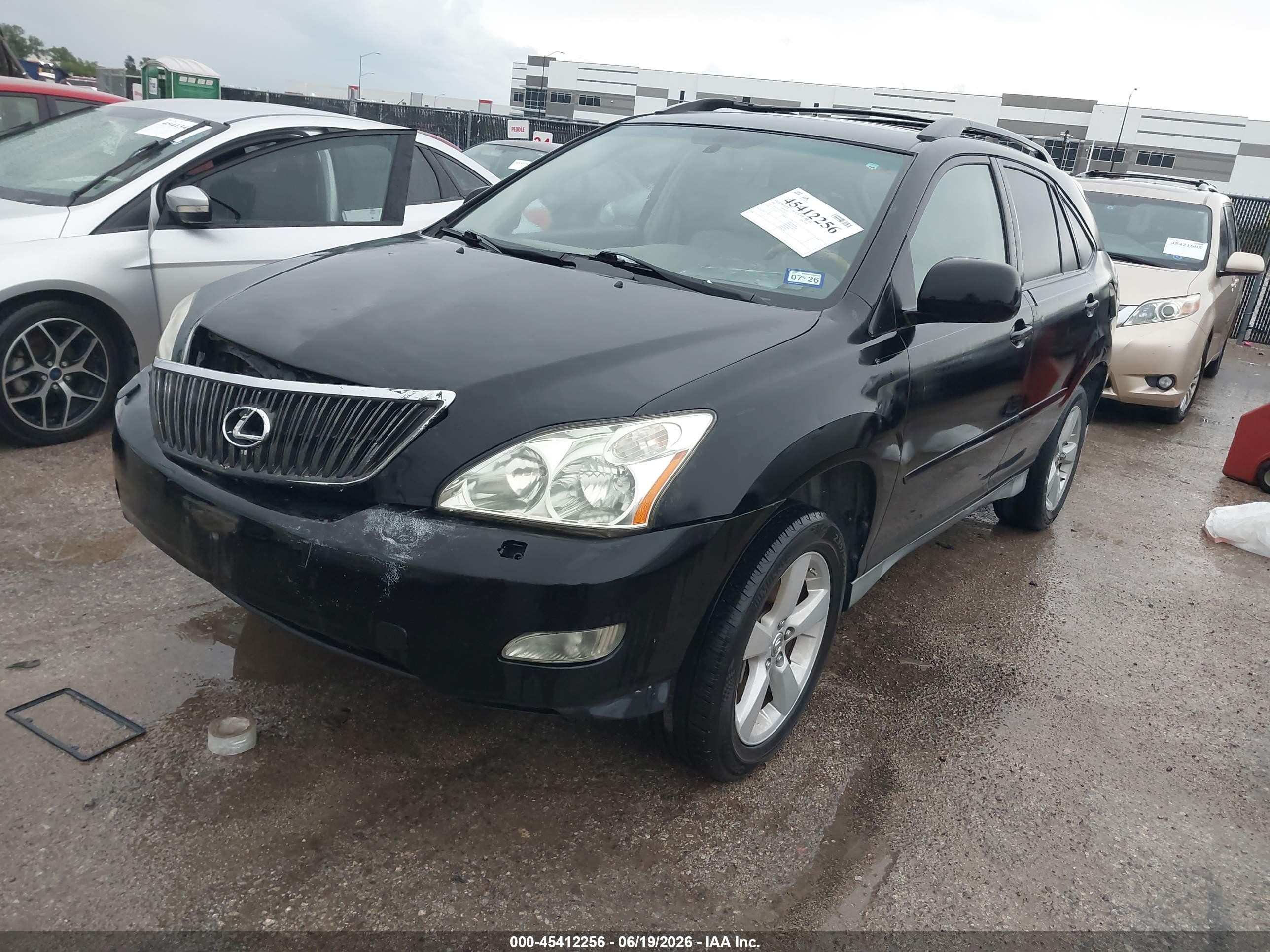 2007 Lexus Rx 350   Black vin: 2T2GK31U67C017229