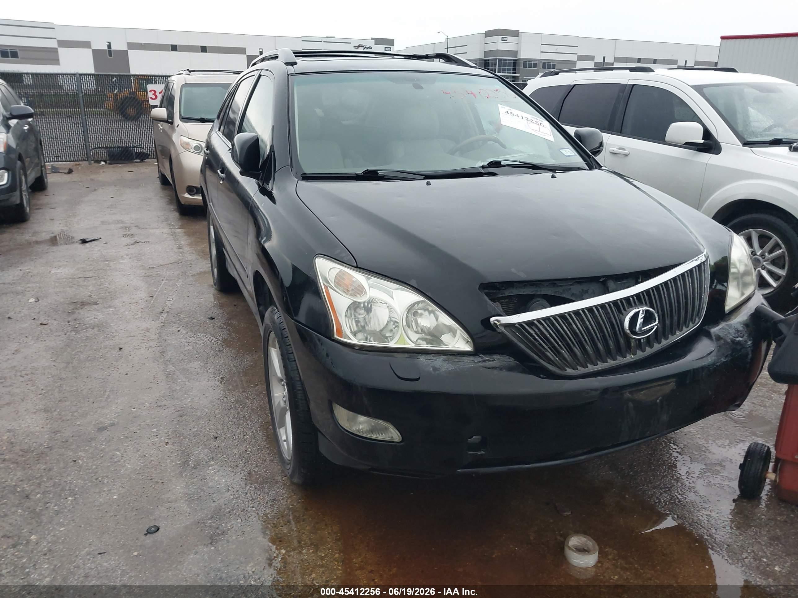 2007 Lexus Rx 350   Black vin: 2T2GK31U67C017229