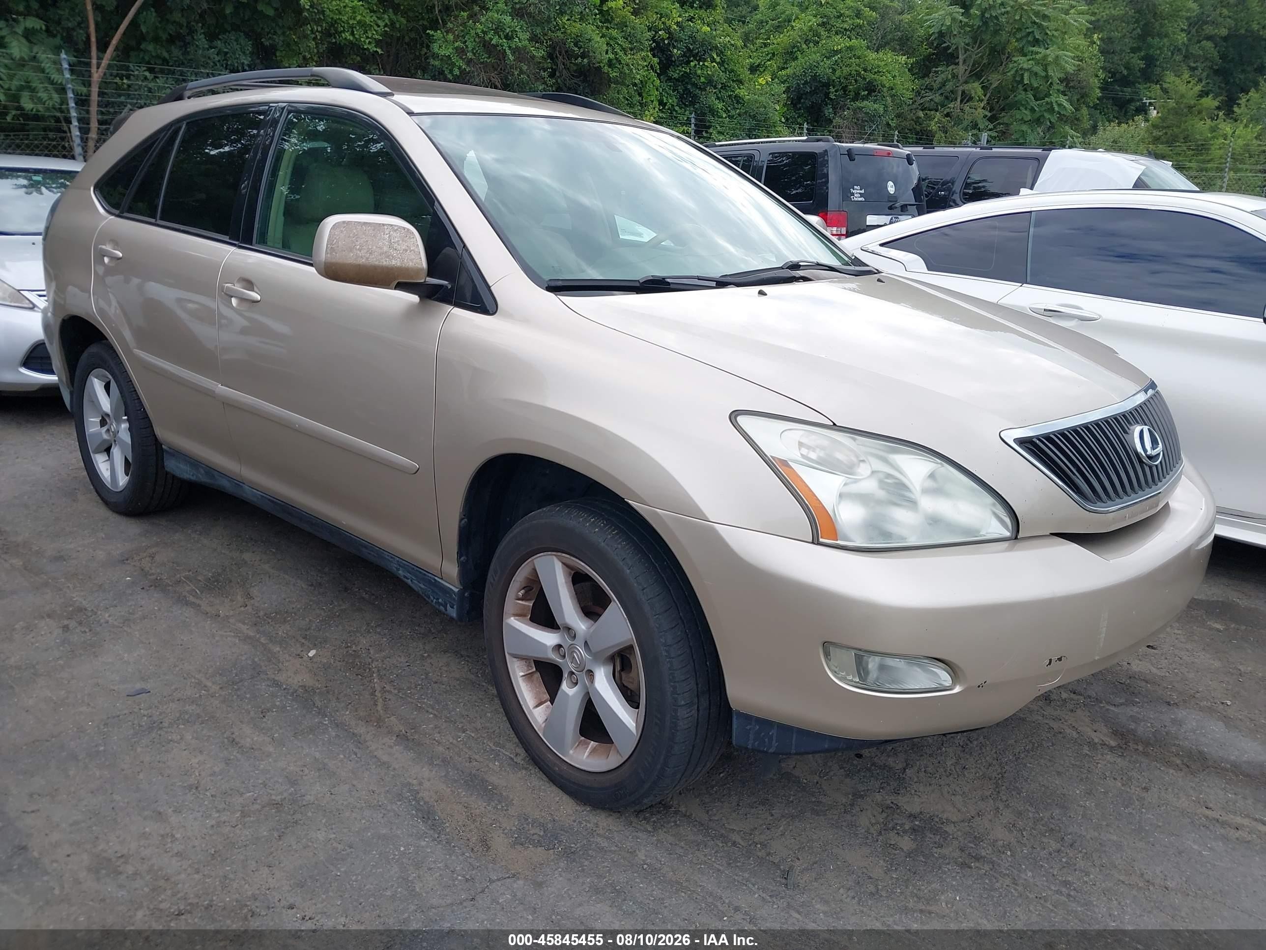 2007 Lexus Rx 350   Gold vin: 2T2GK31U67C020468