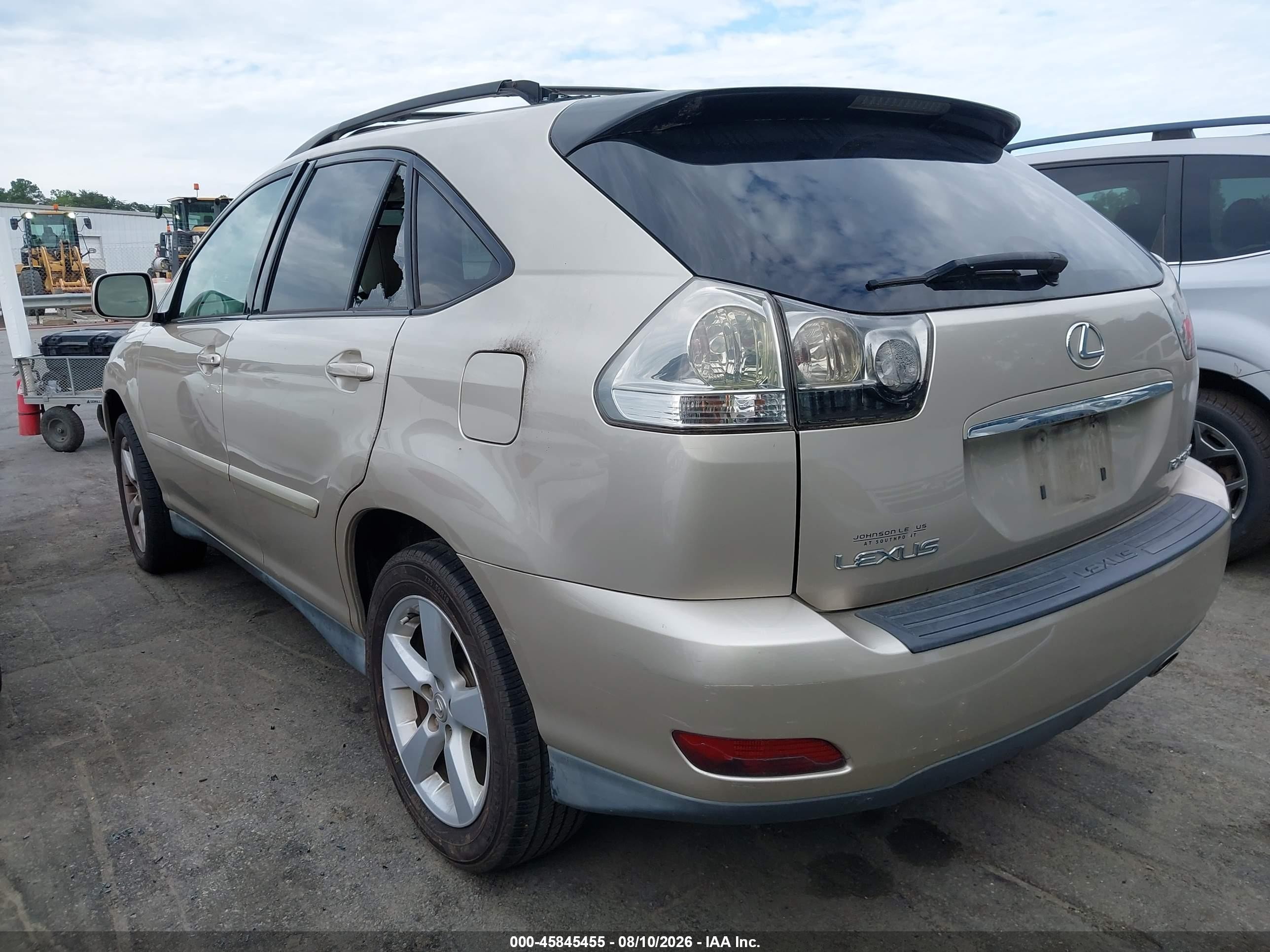 2007 Lexus Rx 350   Золотой vin: 2T2GK31U67C020468