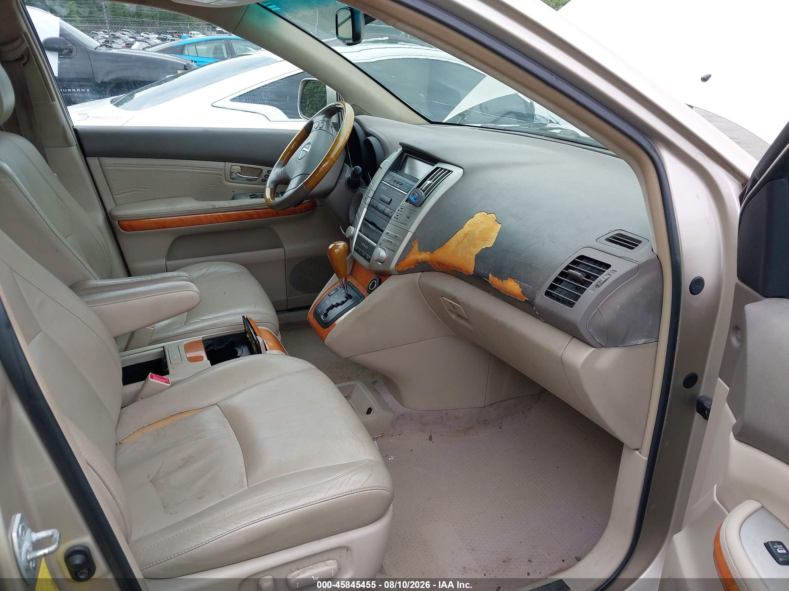 2007 Lexus Rx 350   Золотой vin: 2T2GK31U67C020468
