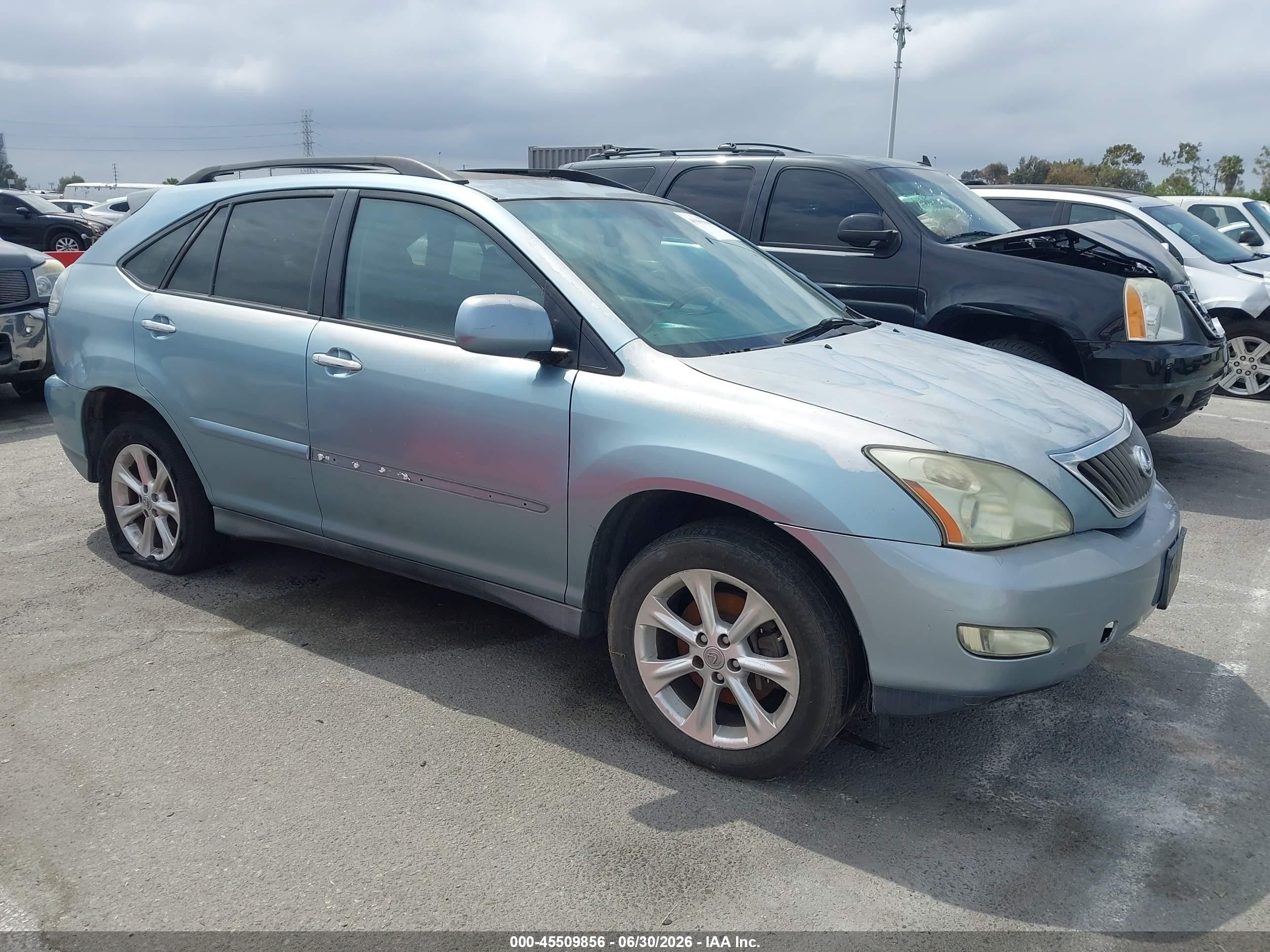 2008 Lexus Rx 350   Blue vin: 2T2GK31U68C032606