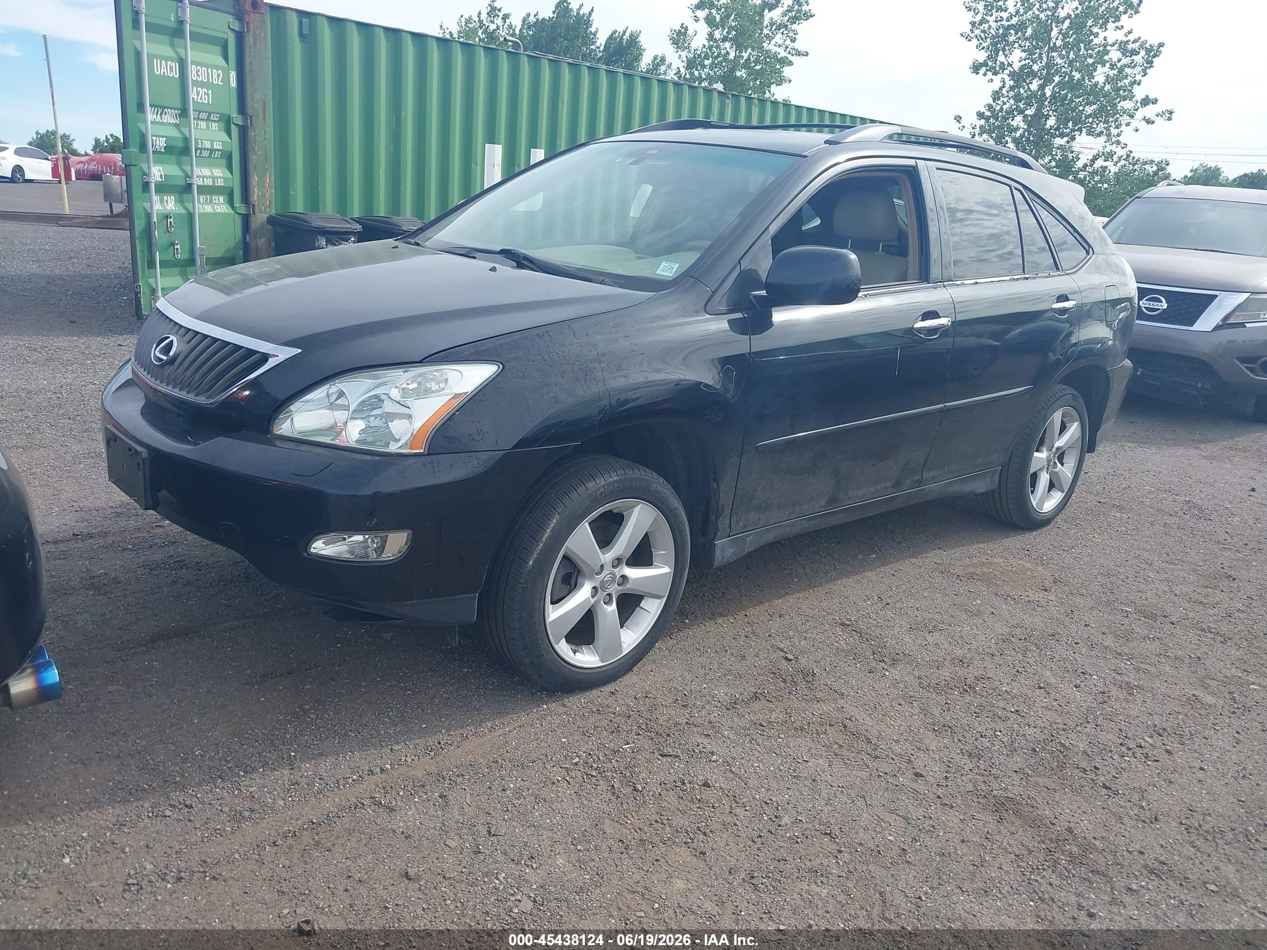 2008 Lexus Rx 350   Black vin: 2T2GK31U68C034341