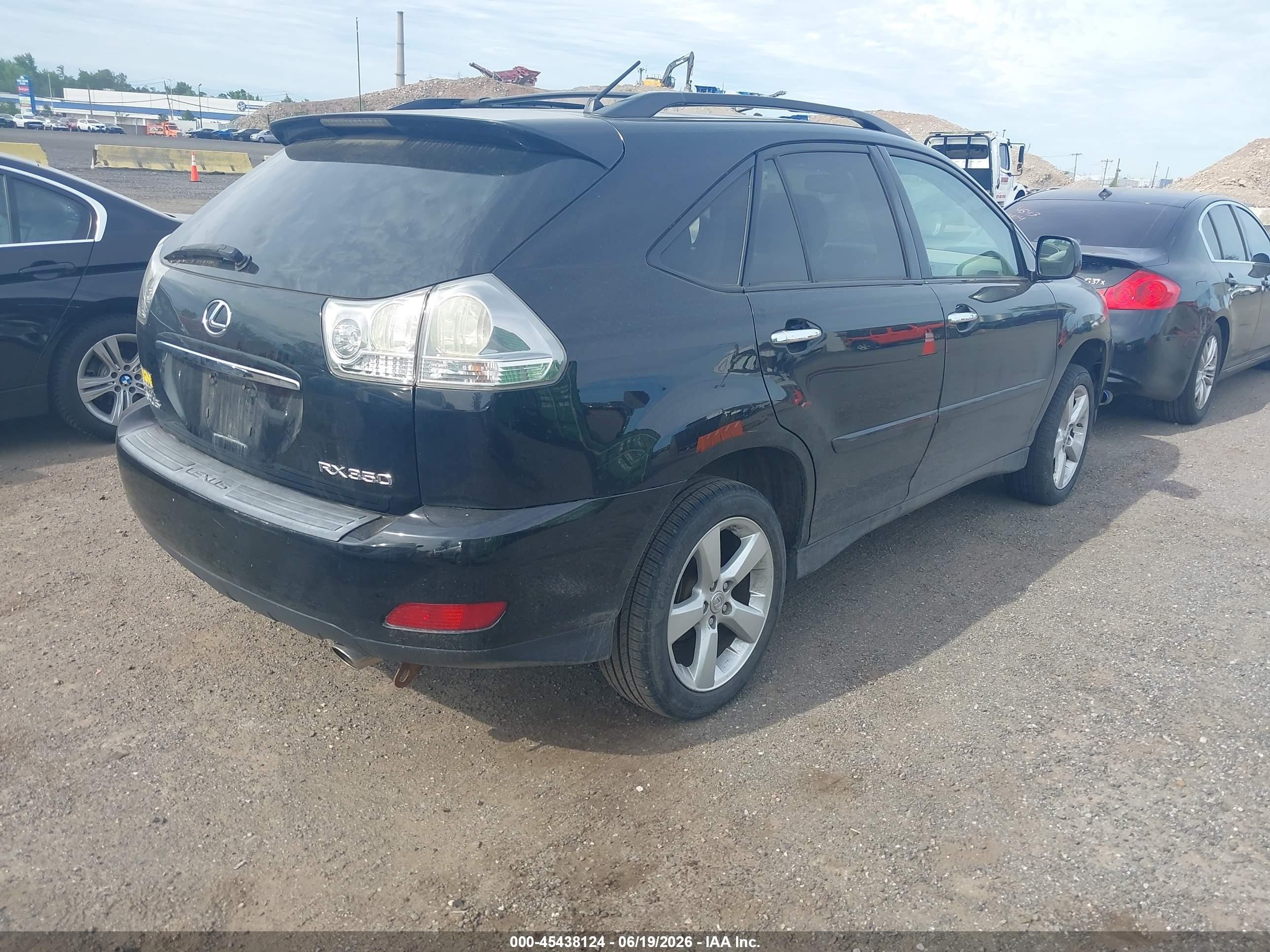 2008 Lexus Rx 350   Black vin: 2T2GK31U68C034341