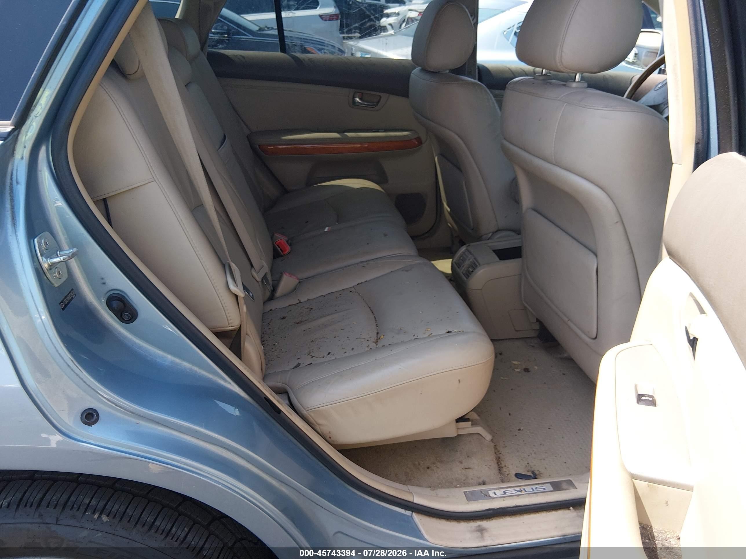 2008 Lexus Rx 350   Blue vin: 2T2GK31U68C034548