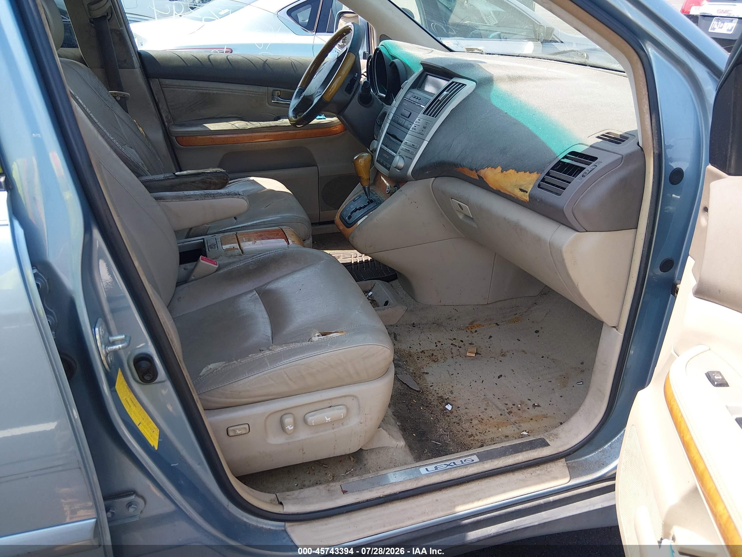 2008 Lexus Rx 350   Blue vin: 2T2GK31U68C034548