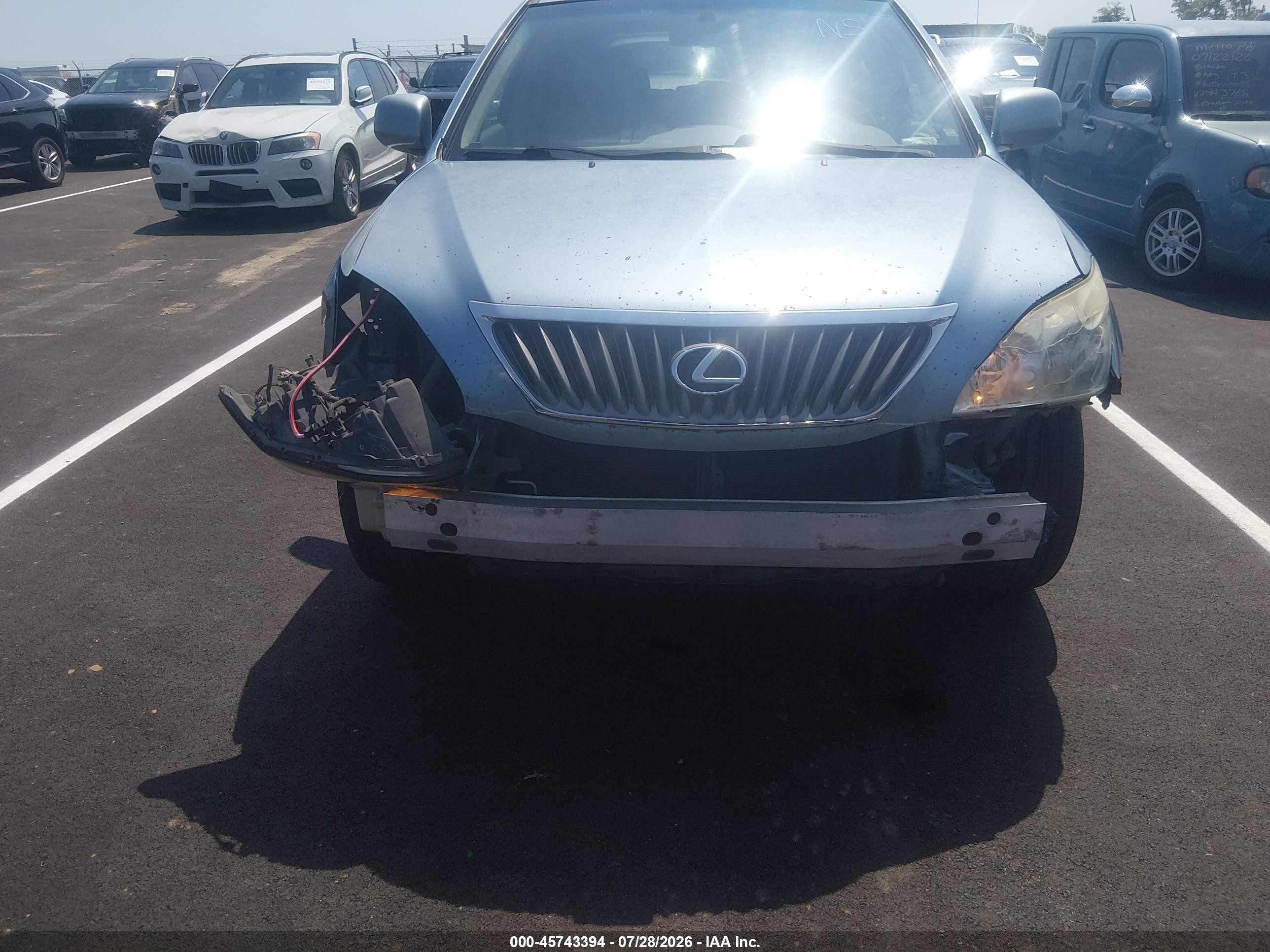 2008 Lexus Rx 350   Blue vin: 2T2GK31U68C034548