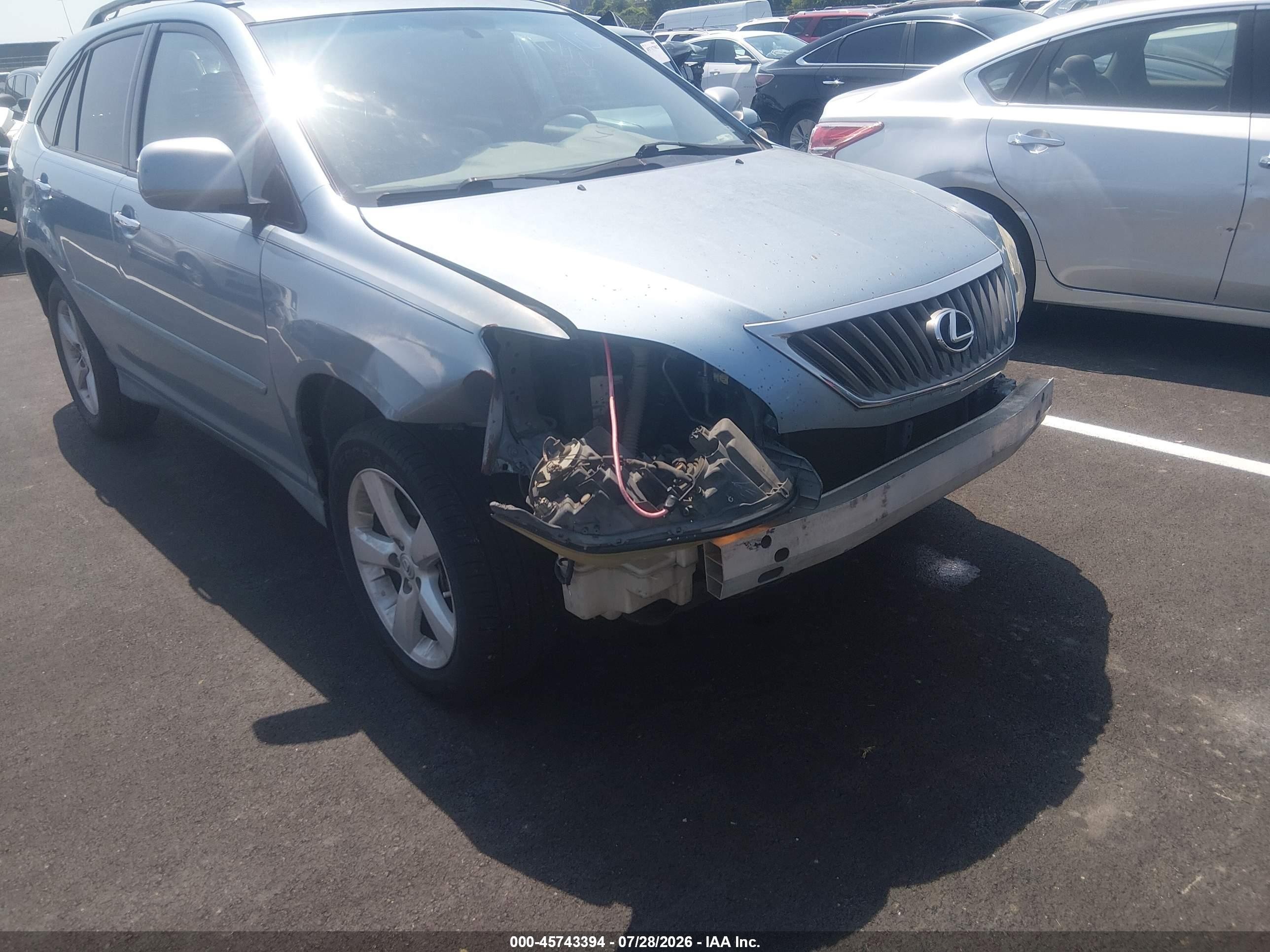2008 Lexus Rx 350   Blue vin: 2T2GK31U68C034548