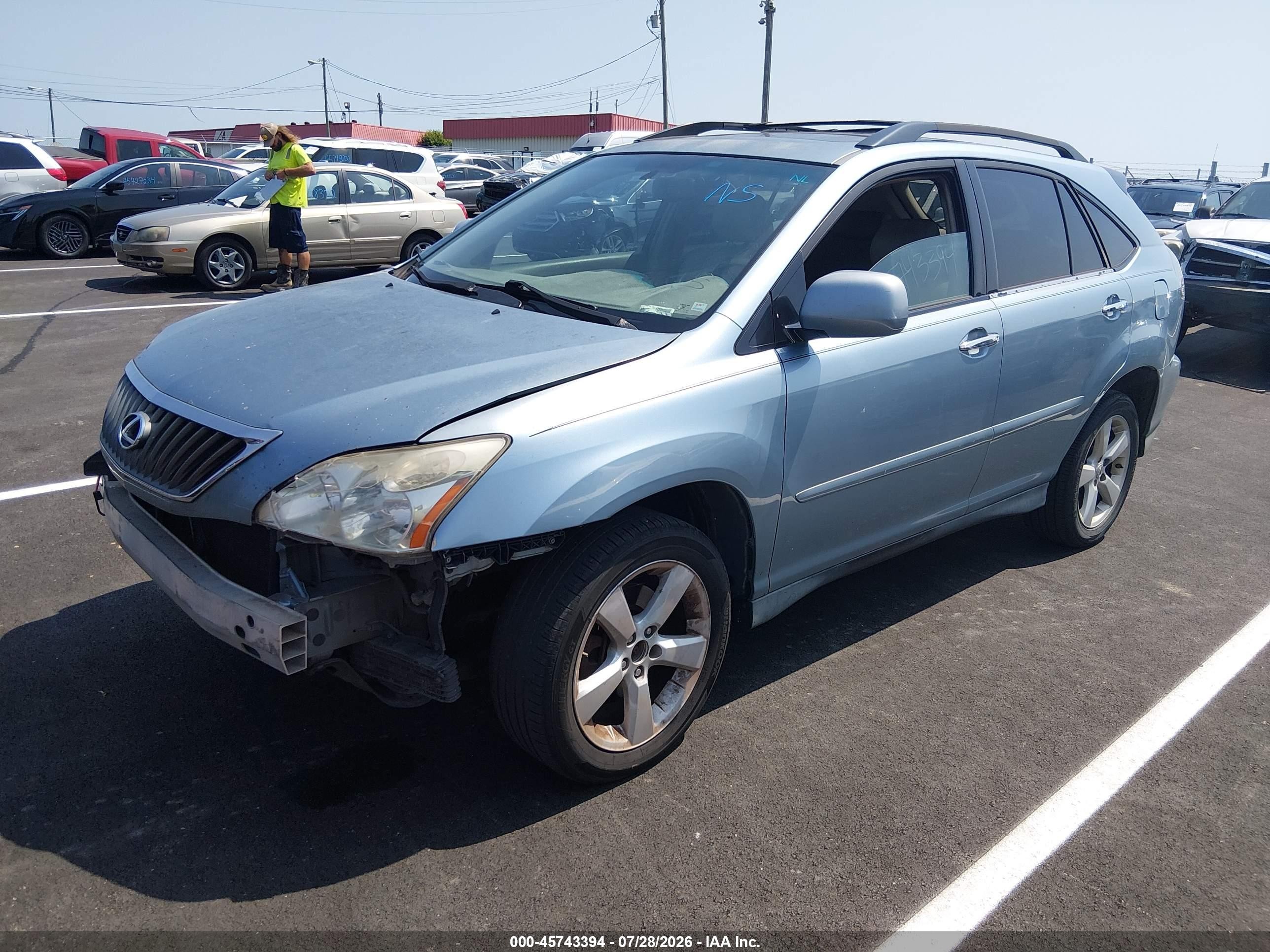2008 Lexus Rx 350   Blue vin: 2T2GK31U68C034548