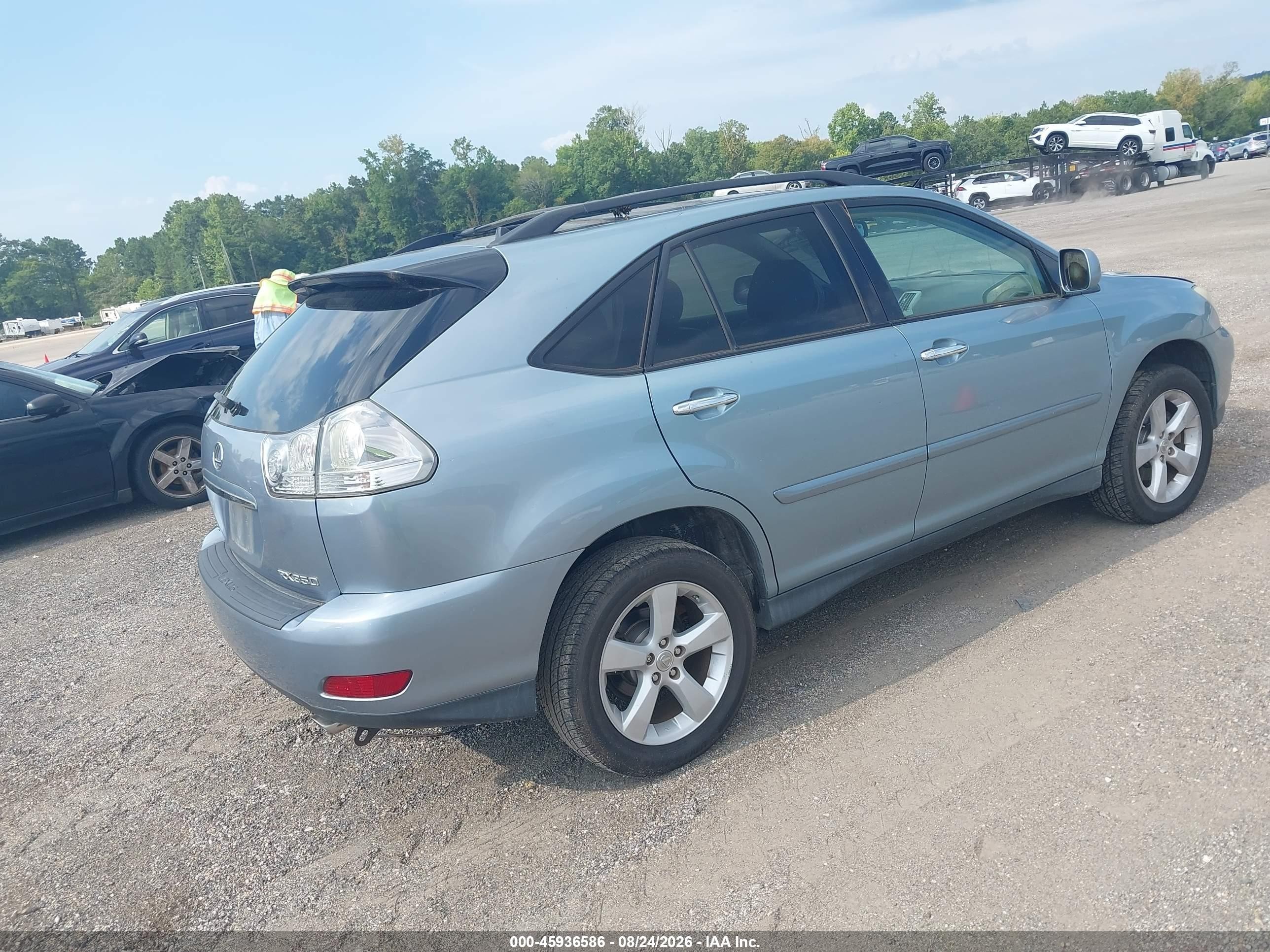 2008 Lexus Rx 350   Blue vin: 2T2GK31U68C038566