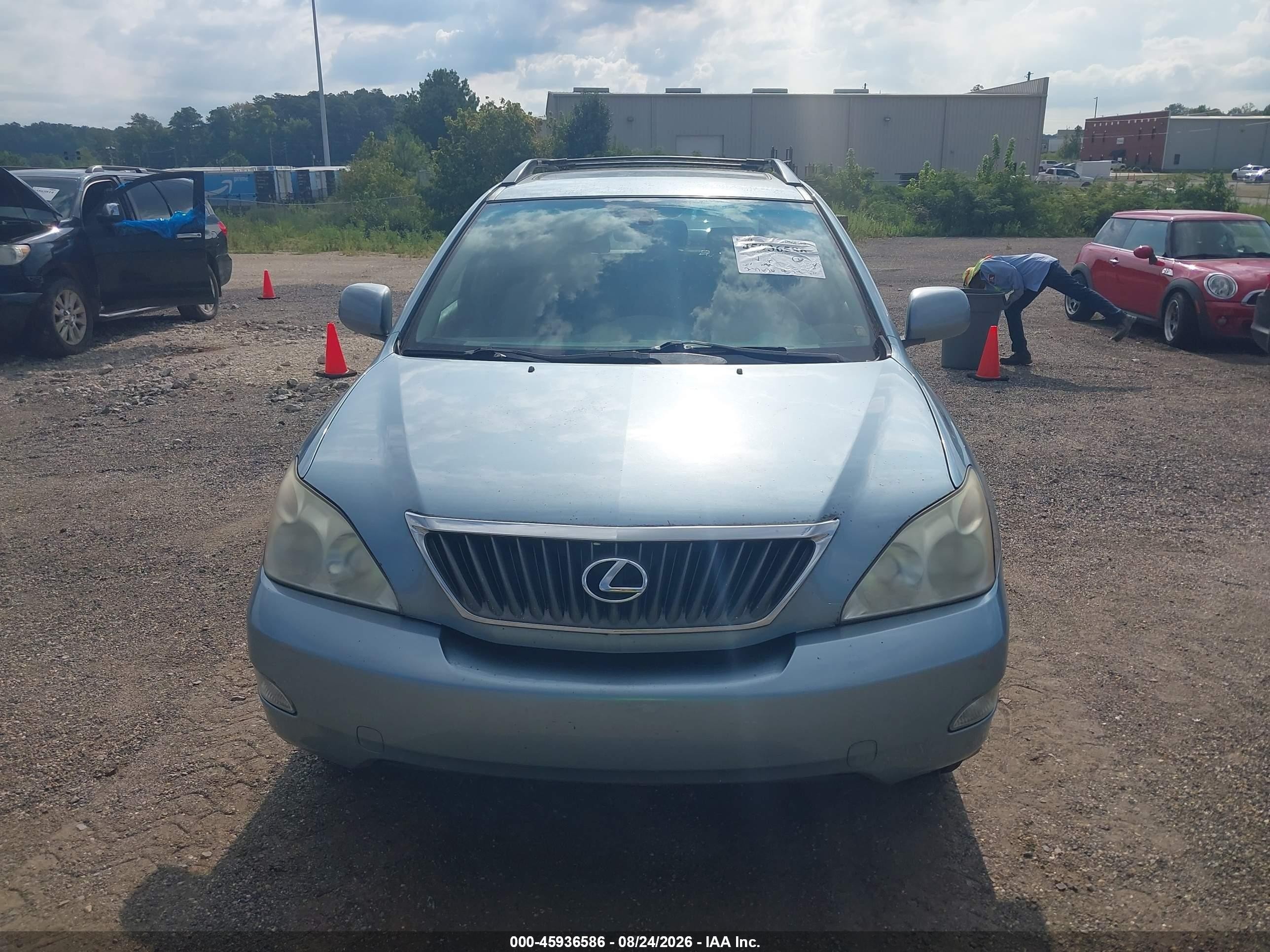 2008 Lexus Rx 350   Blue vin: 2T2GK31U68C038566