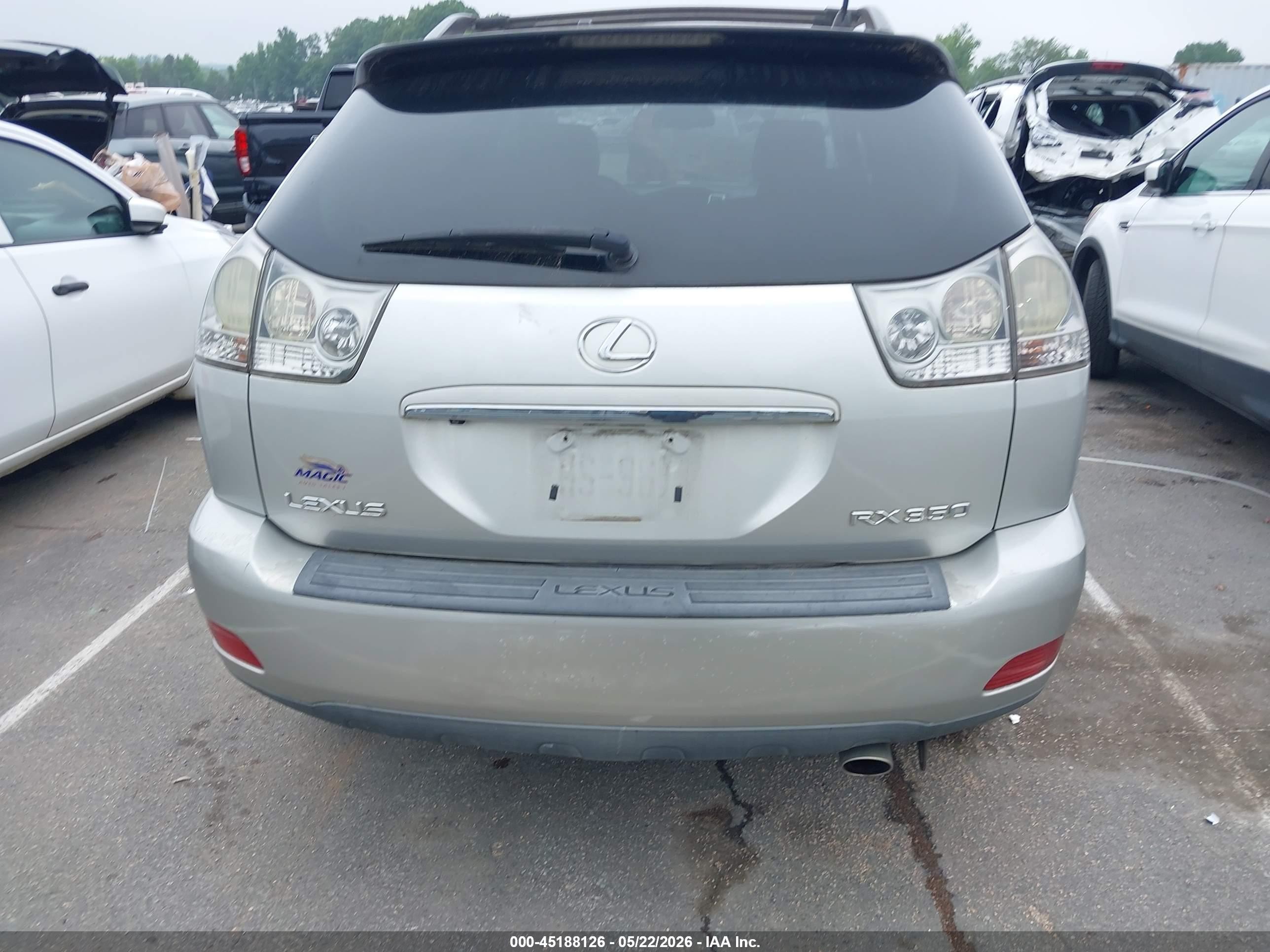 2008 Lexus Rx 350 Silver vin: 2T2GK31U68C043069