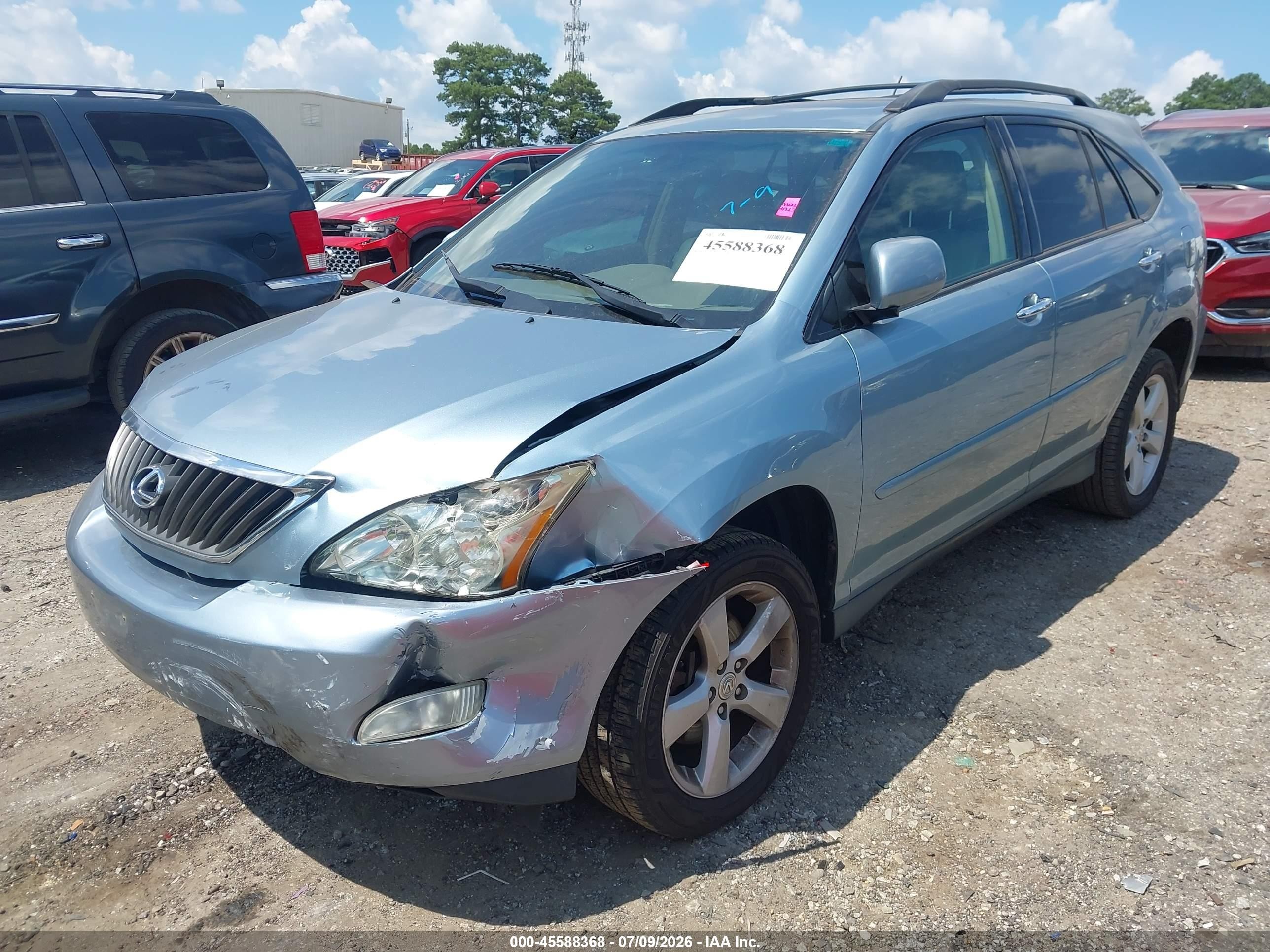2008 Lexus Rx 350   Light Blue vin: 2T2GK31U68C049051