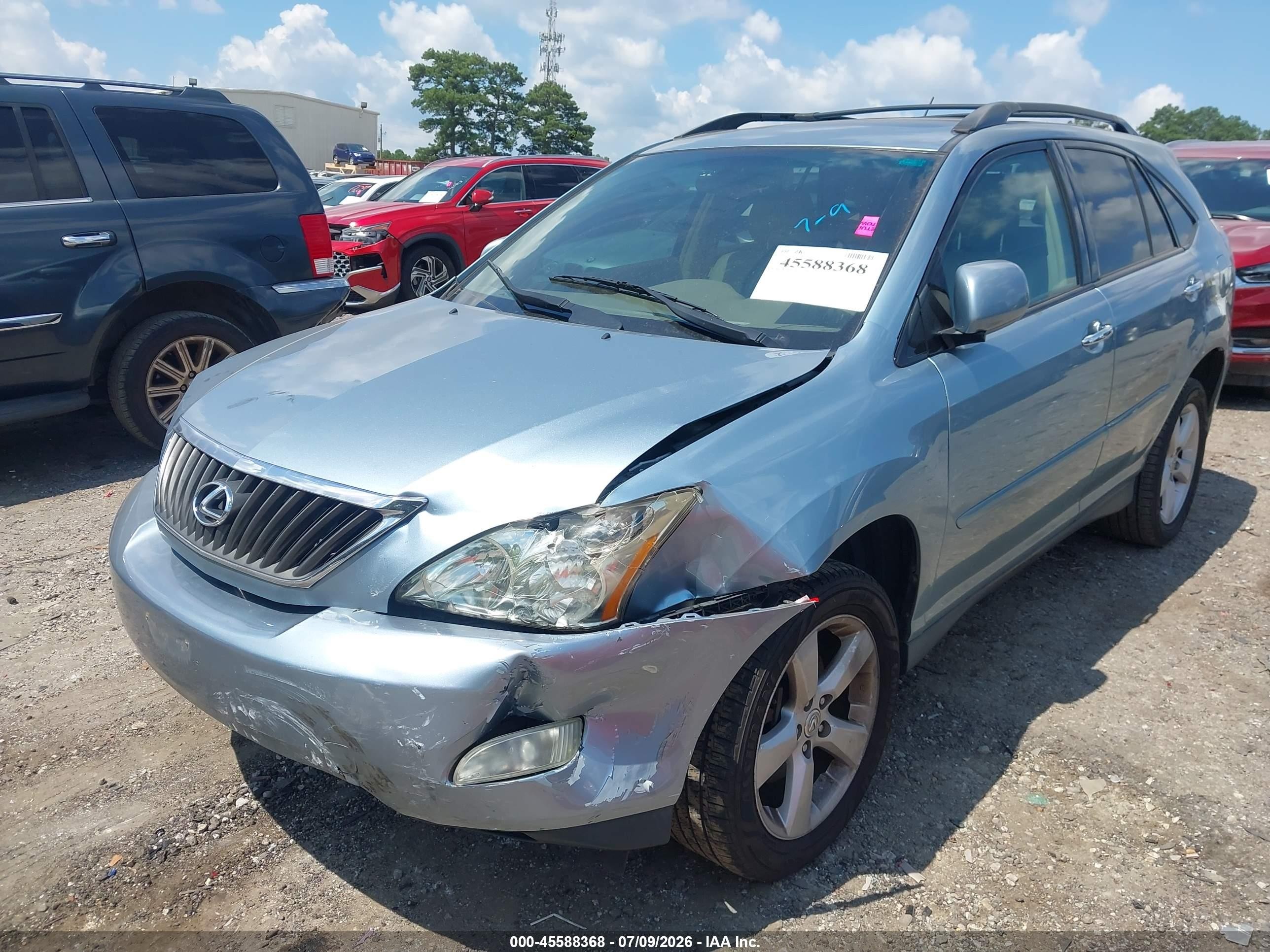 2008 Lexus Rx 350   Light Blue vin: 2T2GK31U68C049051