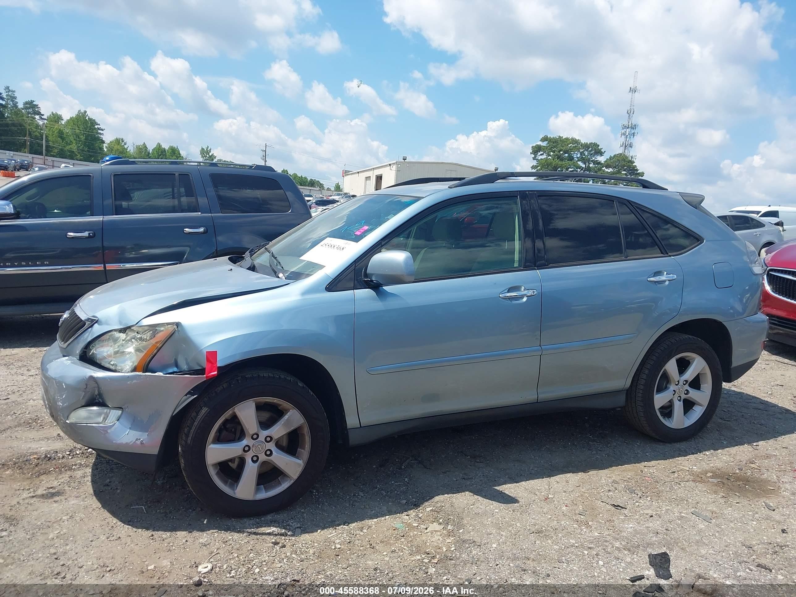 2008 Lexus Rx 350   Light Blue vin: 2T2GK31U68C049051