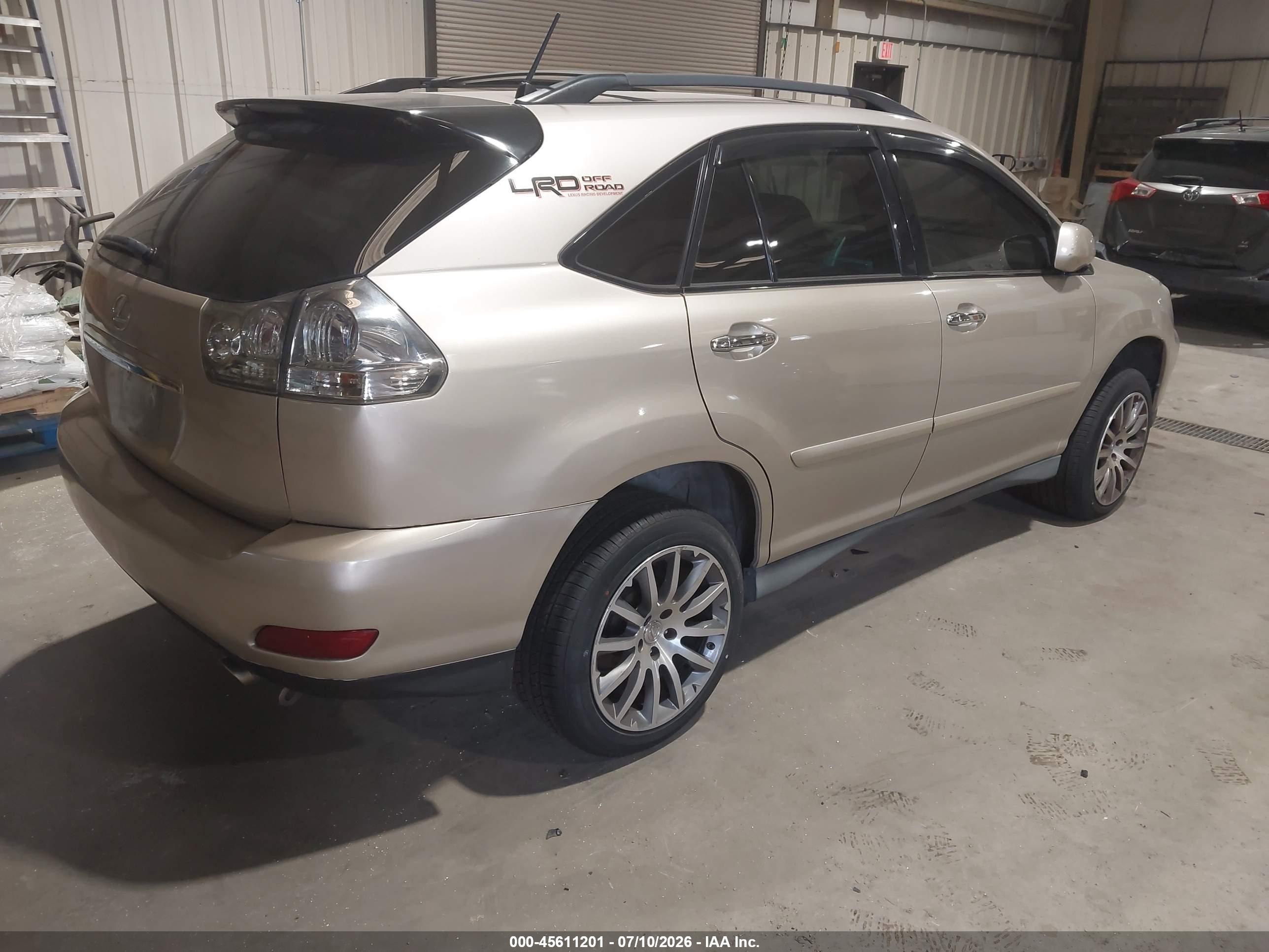 2008 Lexus Rx 350   Gold vin: 2T2GK31U68C051799