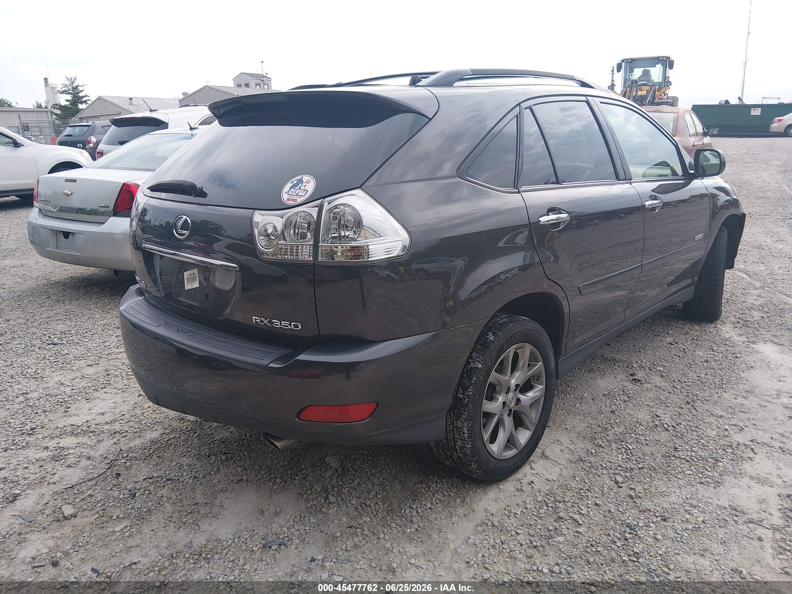 2009 Lexus Rx 350   Black vin: 2T2GK31U69C076333