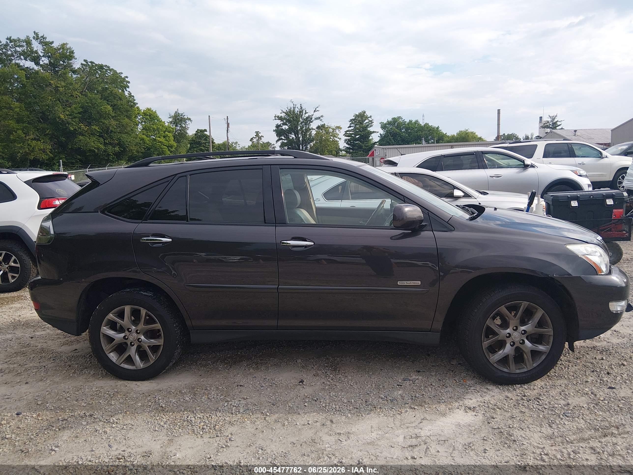 2009 Lexus Rx 350   Black vin: 2T2GK31U69C076333