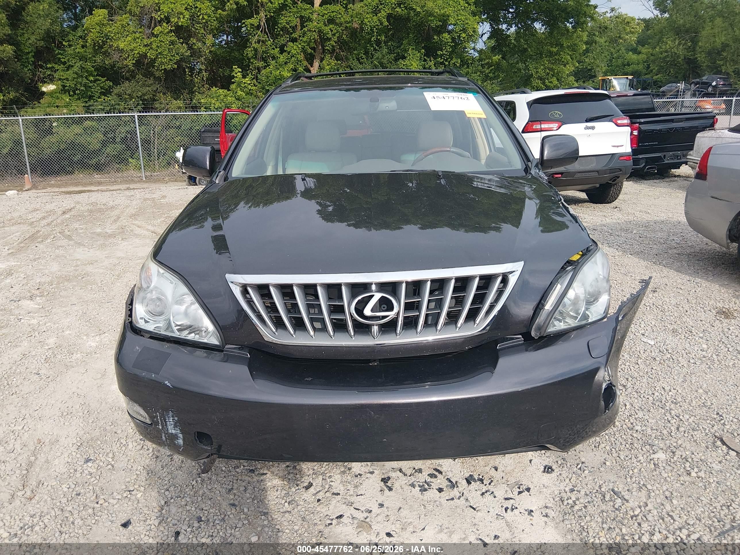 2009 Lexus Rx 350   Black vin: 2T2GK31U69C076333