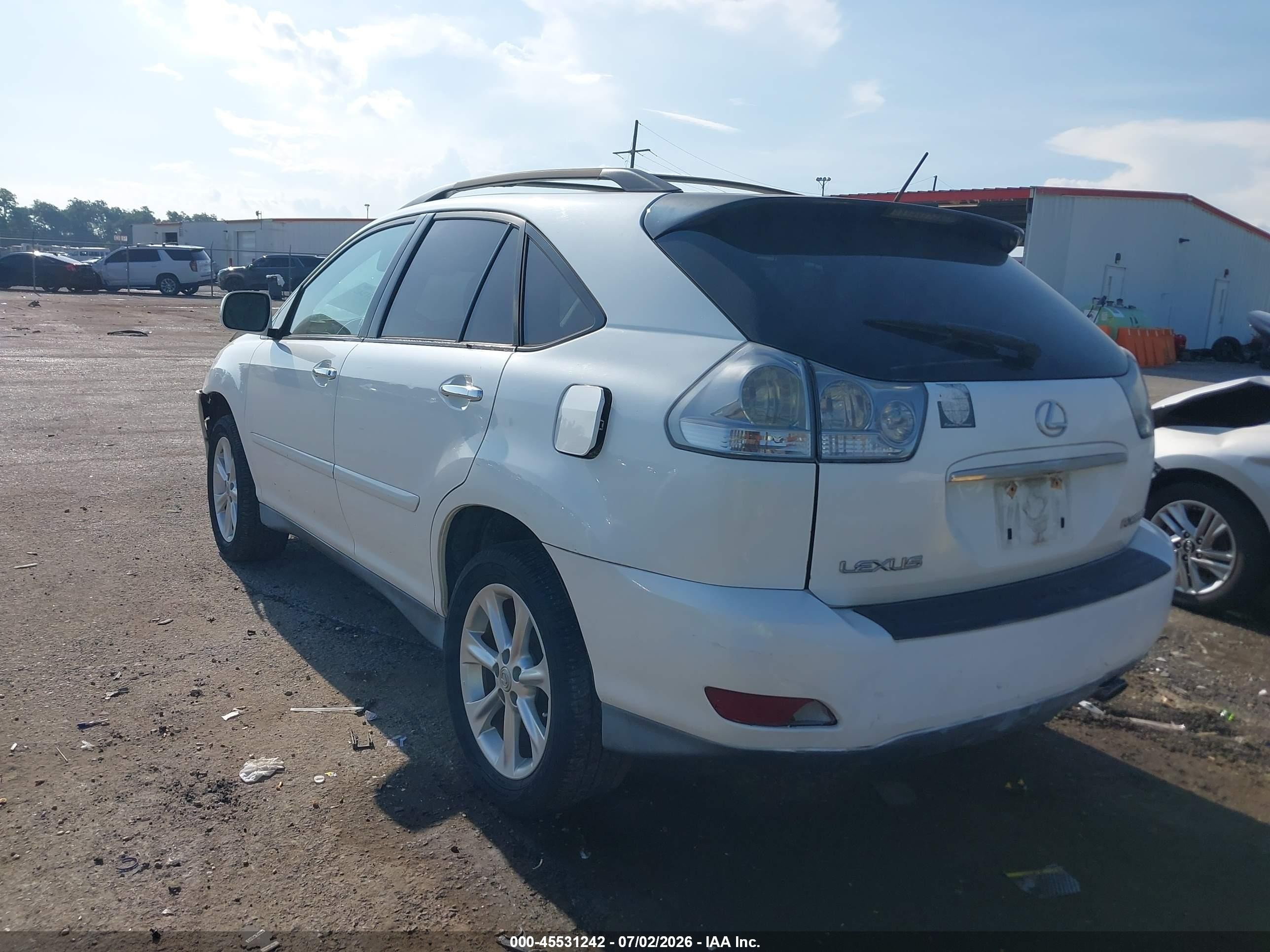 2009 Lexus Rx 350   White vin: 2T2GK31U69C081306