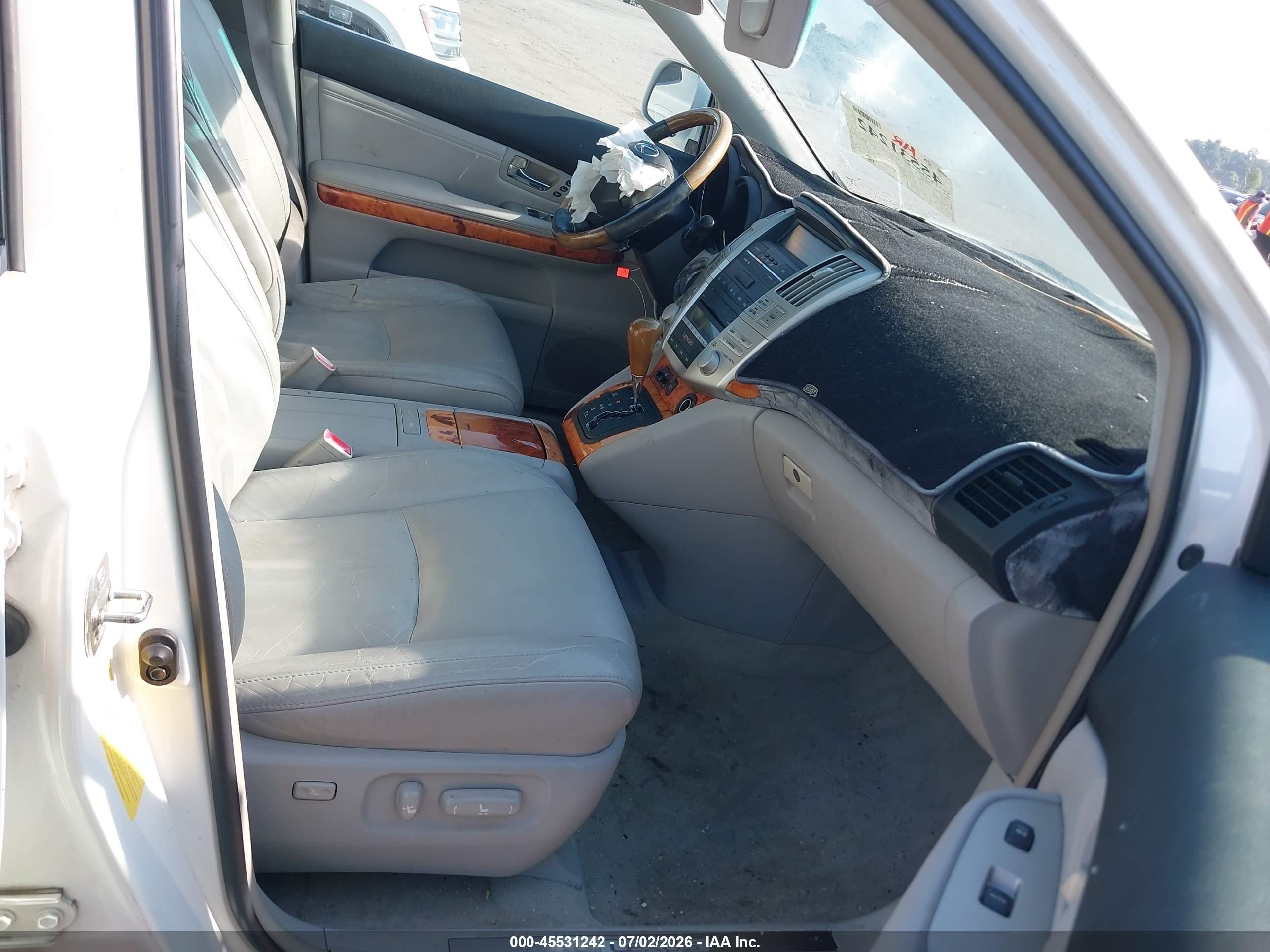 2009 Lexus Rx 350   White vin: 2T2GK31U69C081306