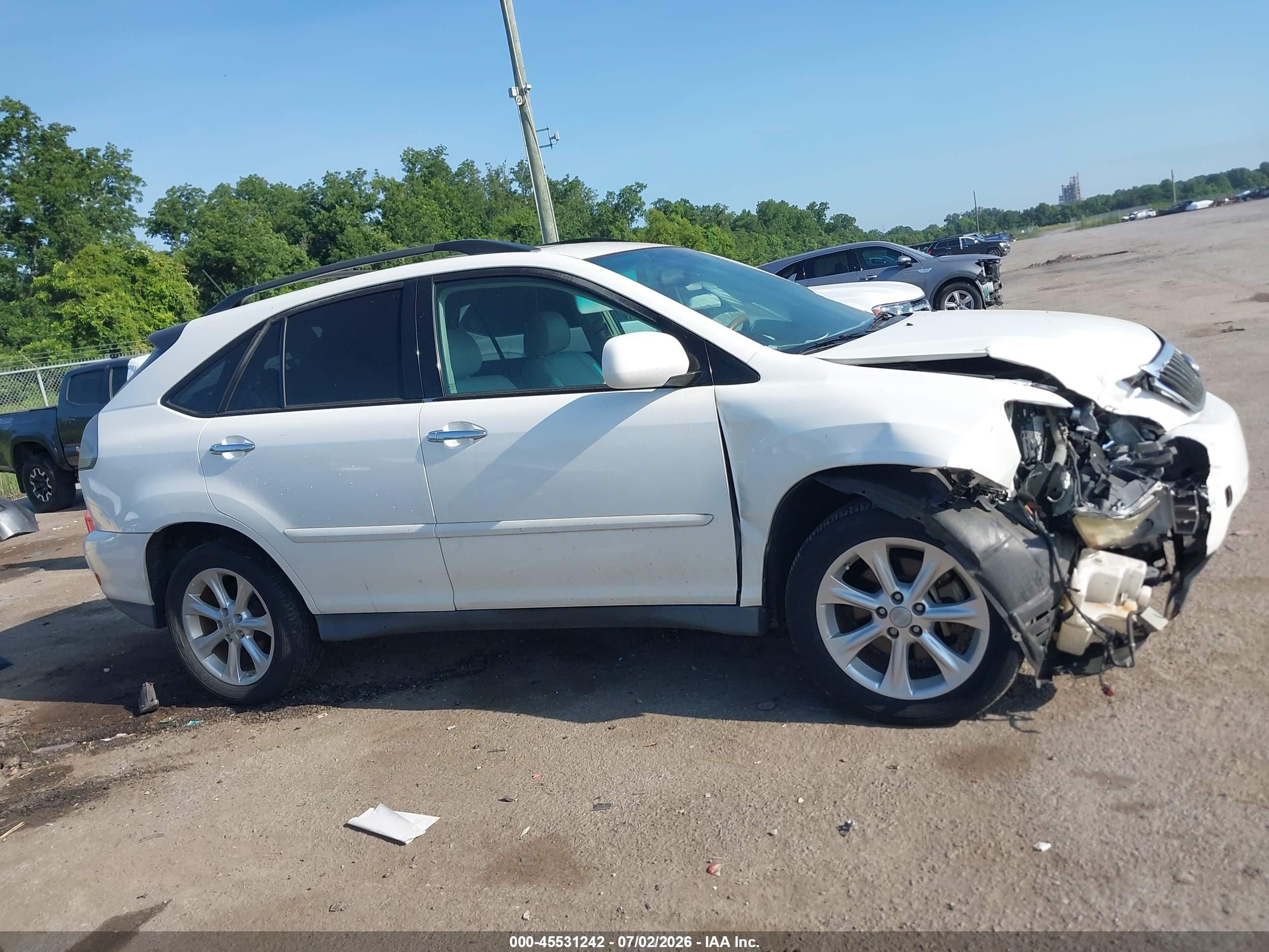 2009 Lexus Rx 350   White vin: 2T2GK31U69C081306
