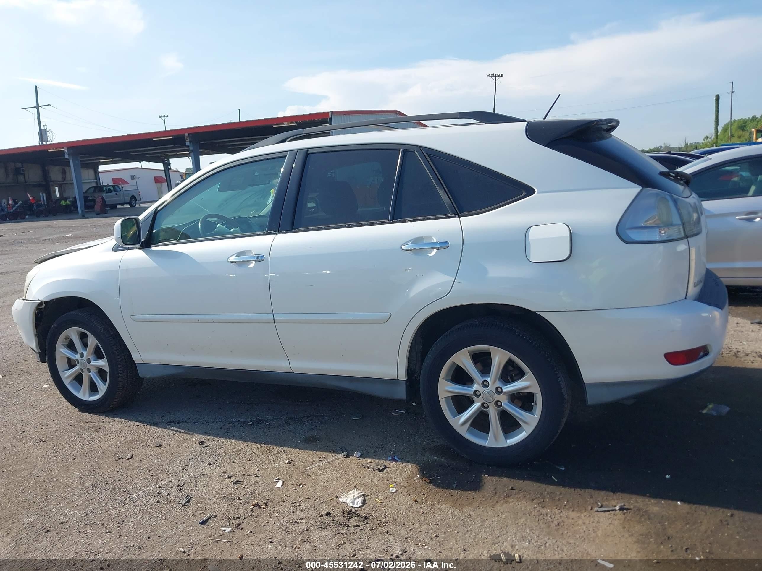 2009 Lexus Rx 350   White vin: 2T2GK31U69C081306