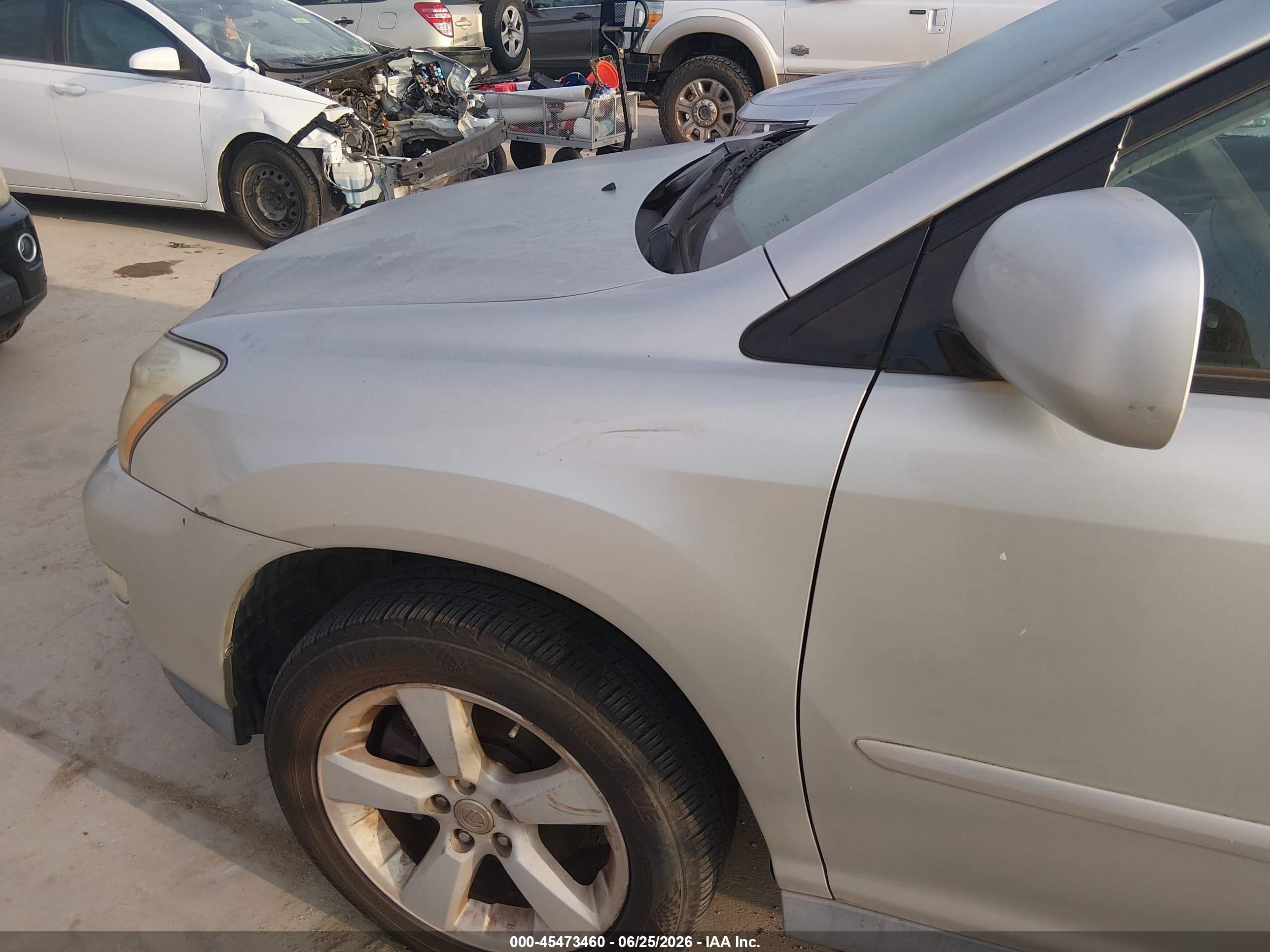 2007 Lexus Rx 350   Silver vin: 2T2GK31U77C008815